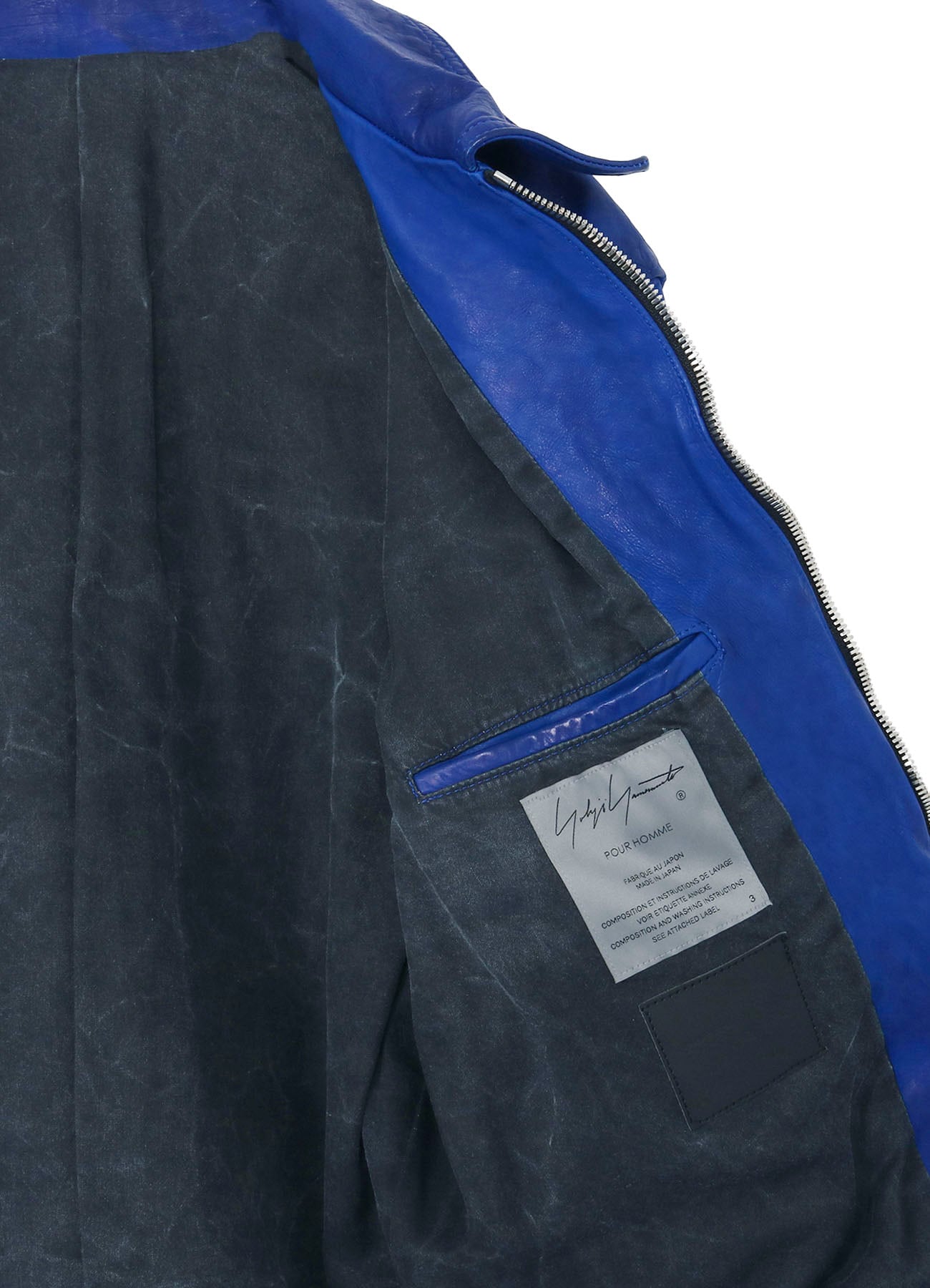 BL/ JAPAN CALF SKIN GARMENT DYED SINGLE RIDERS