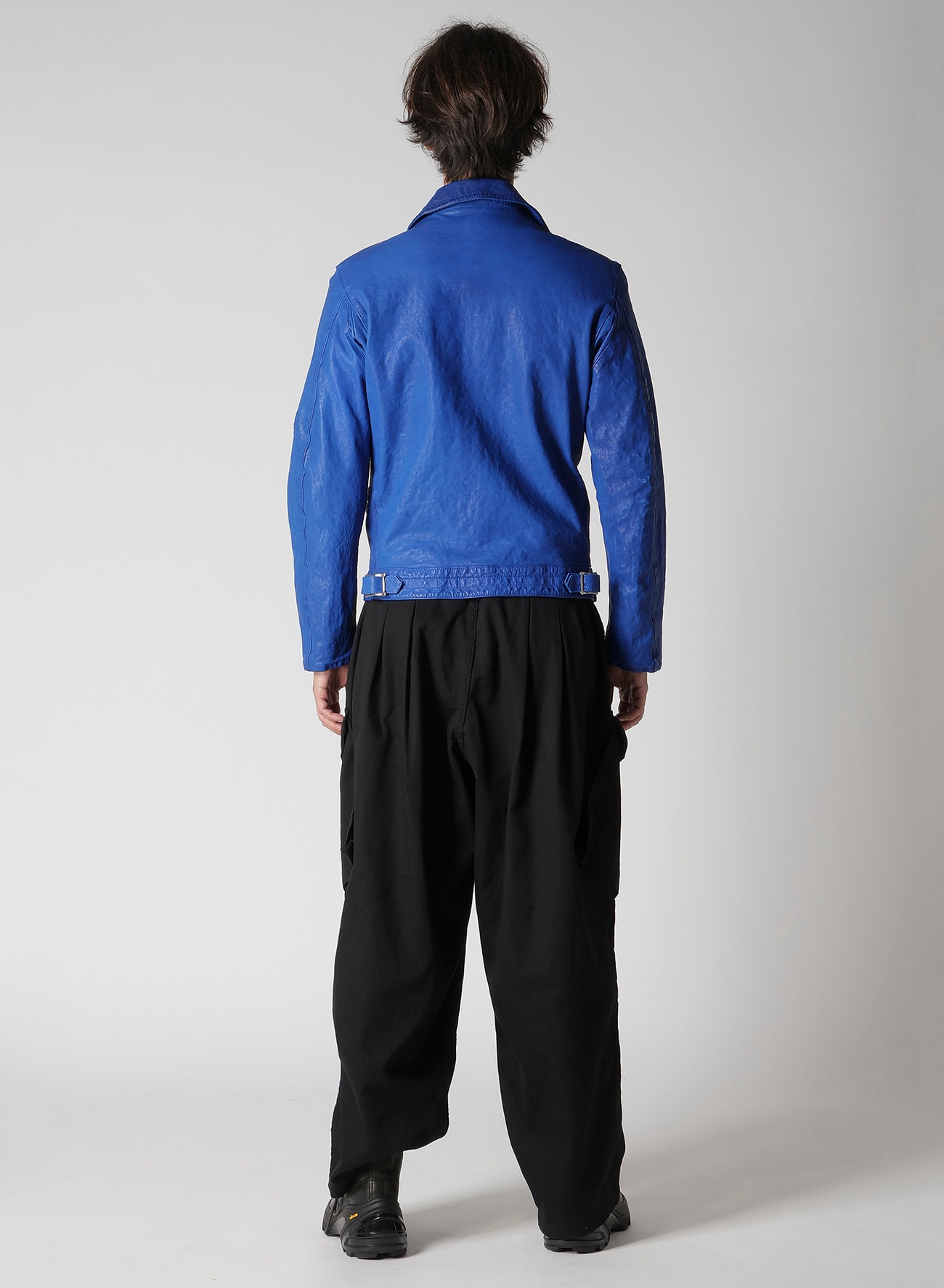 BL/ JAPAN CALF SKIN GARMENT DYED DOUBLE RIDERS