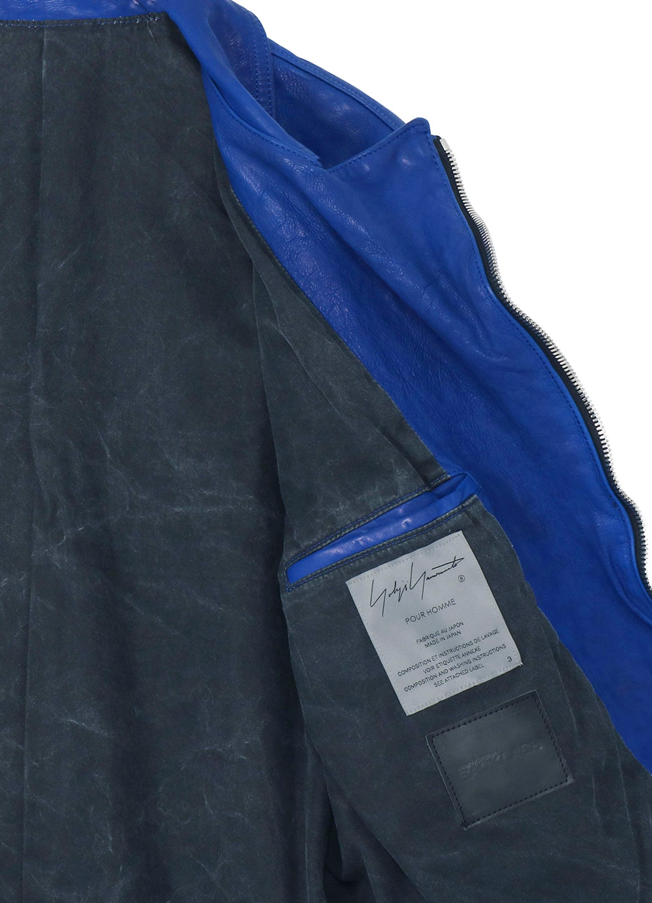 BL/ JAPAN CALF SKIN GARMENT DYED DOUBLE RIDERS