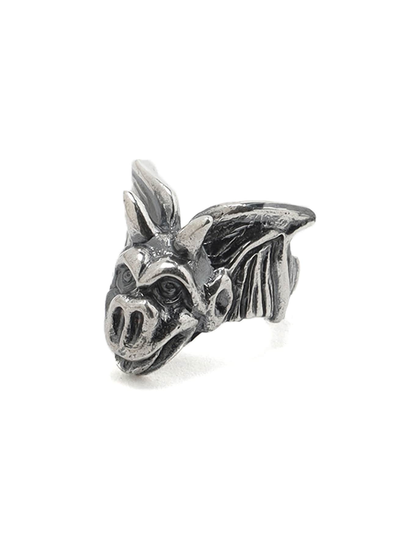 SILVER 950 GARGOYLE EARCUFF