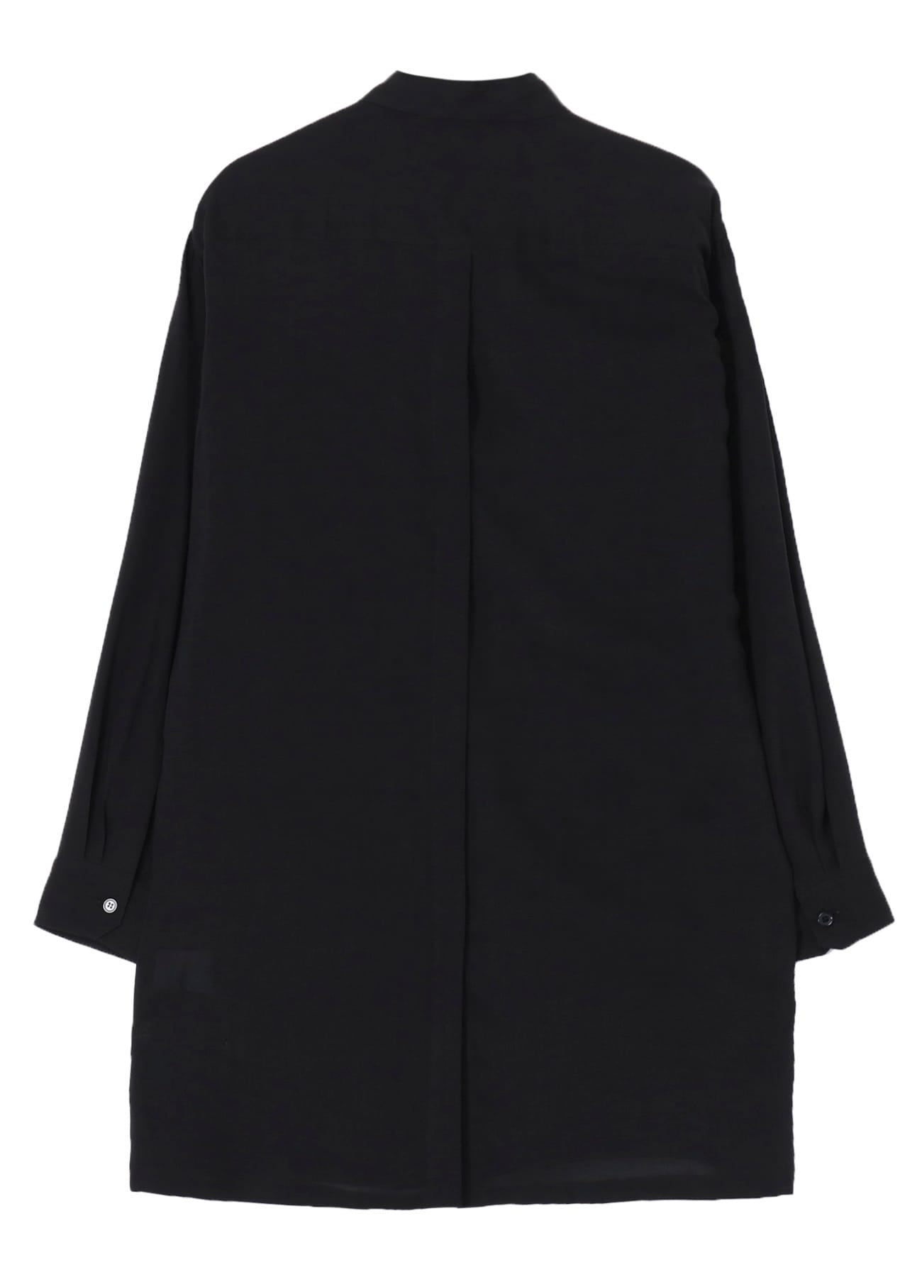 CELLLOSE LAWN BACK OPEN GATHER SLEEVE BLOUSE