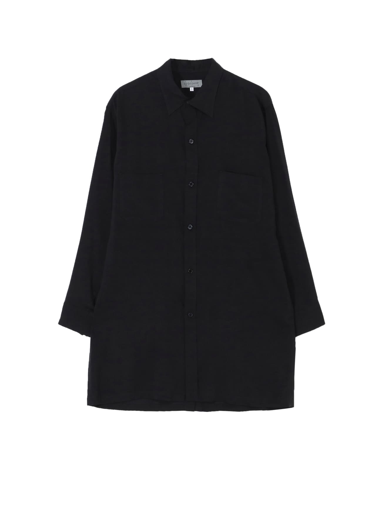 CELLLOSE LAWN BACK OPEN GATHER SLEEVE BLOUSE