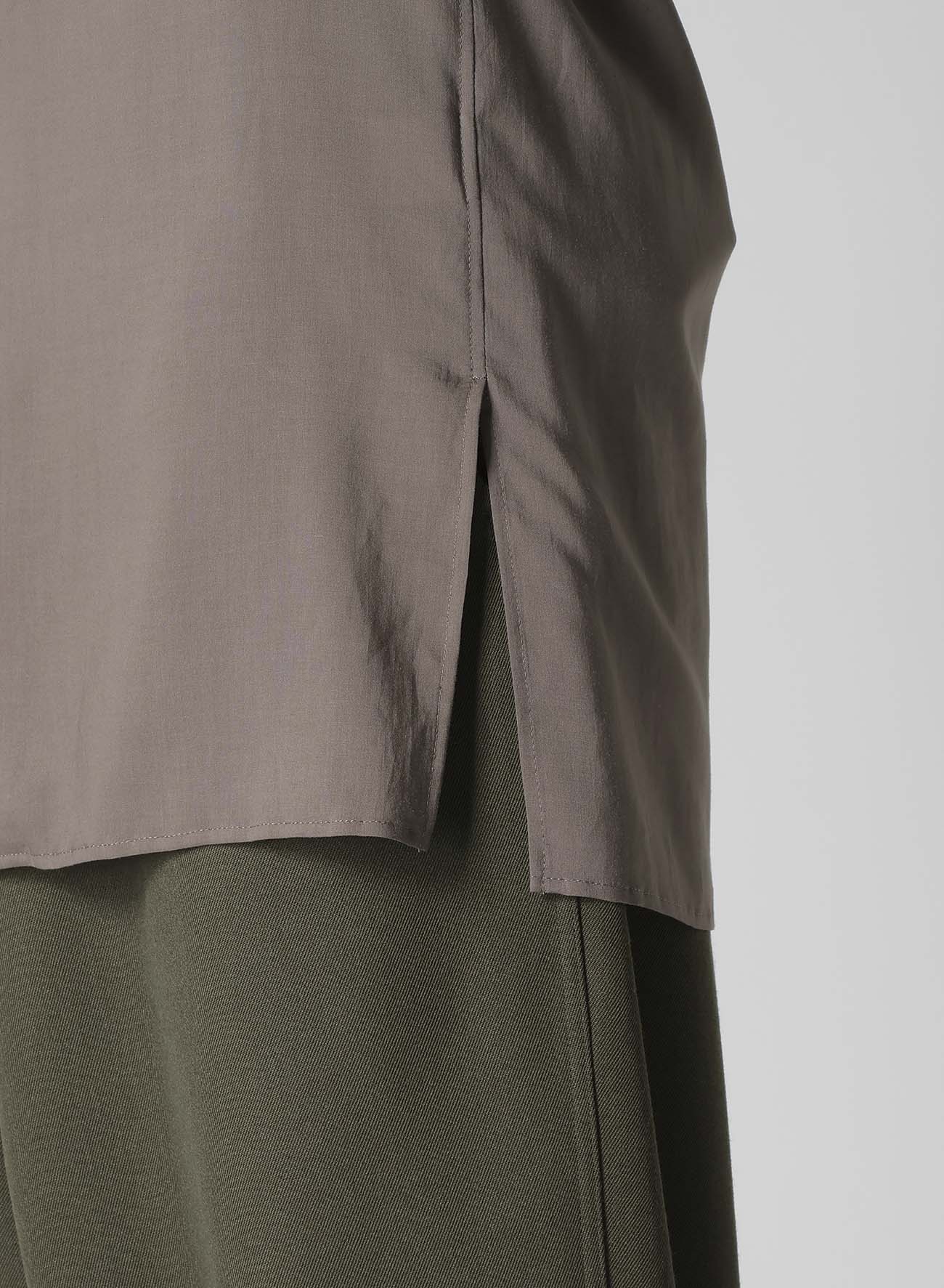 CELLLOSE LAWN OPEN COLLAR BLOUSE