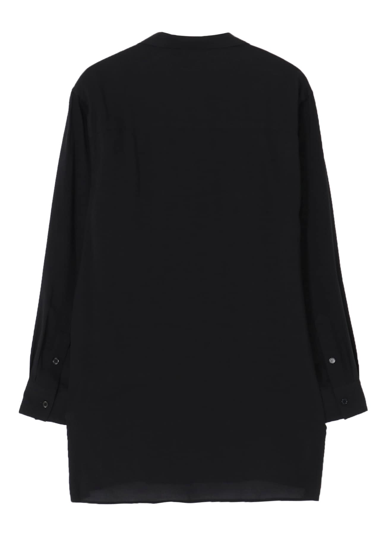 CELLLOSE LAWN OPEN COLLAR BLOUSE