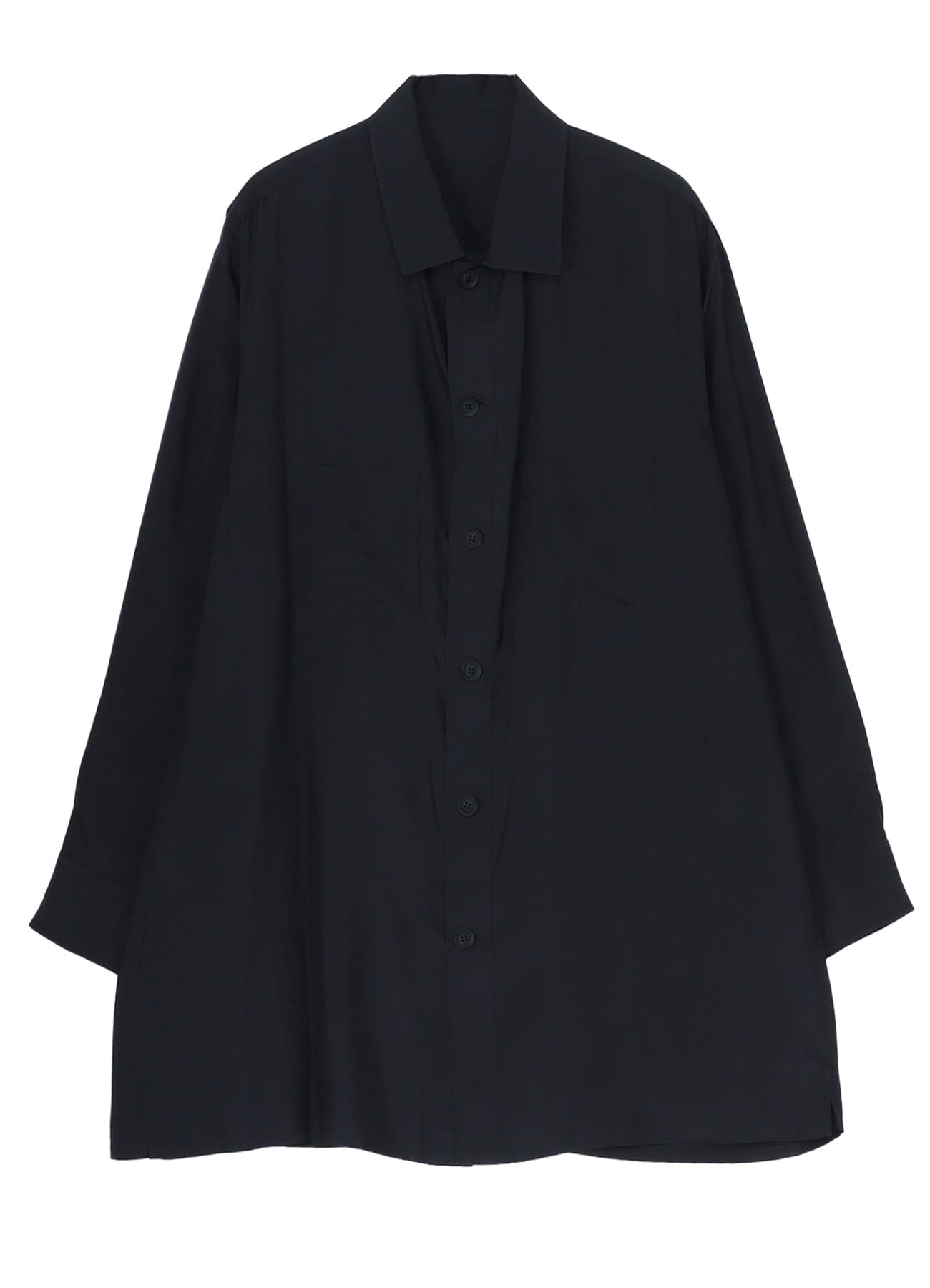 Cu TAFFETA OPEN COLLAR SHOULDER PL BLOUSE