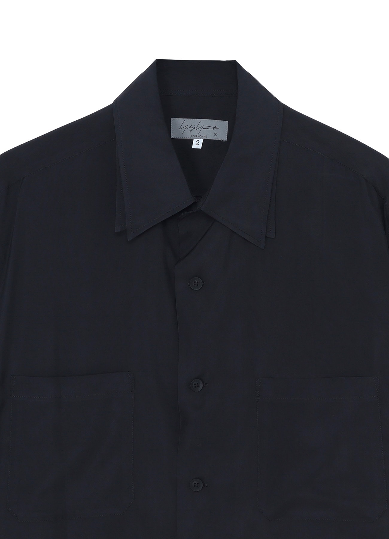 Cu TAFFETA 2 COLLAR BIG STANDARD SHIRT