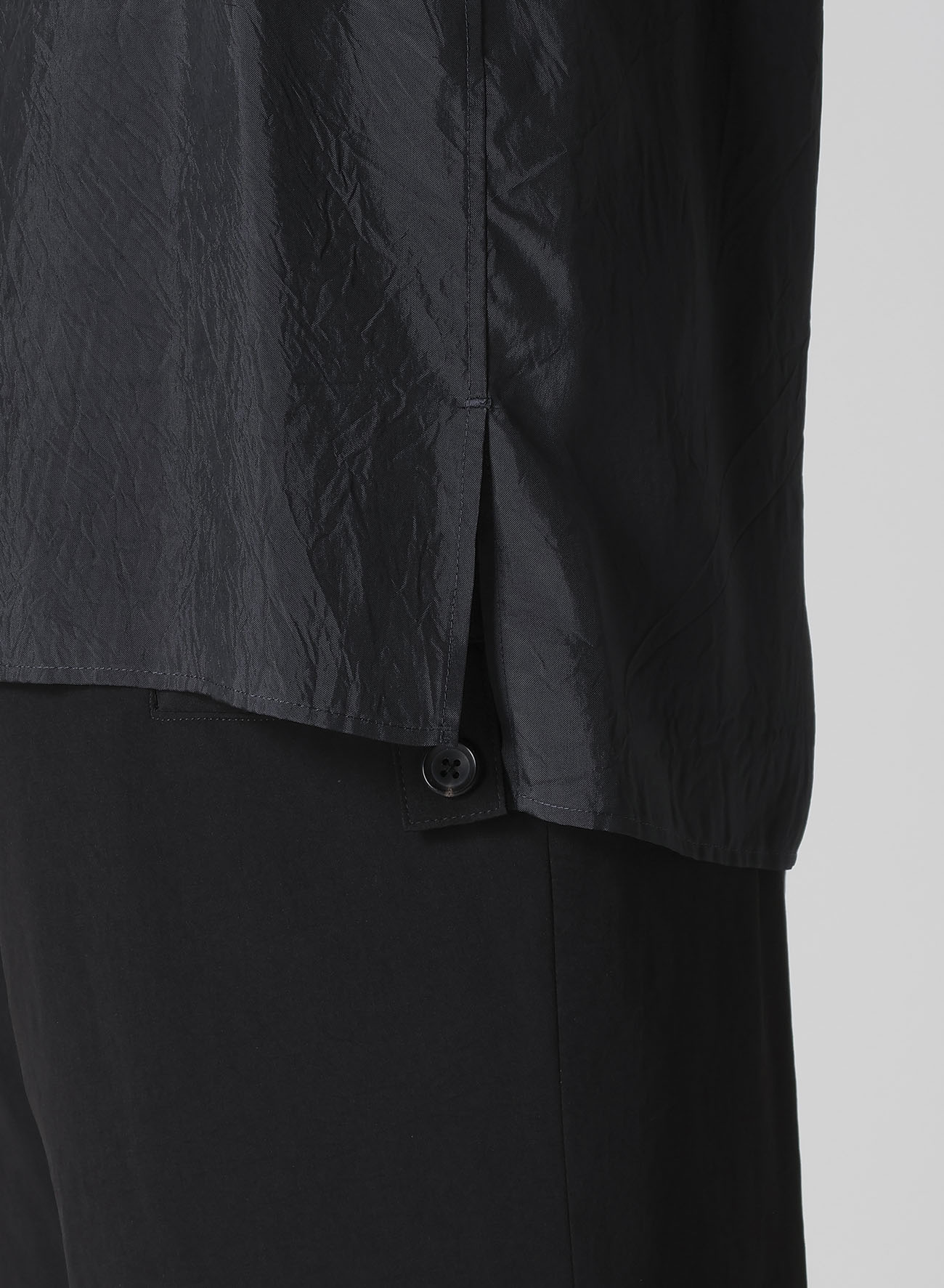 Cu TAFFETA 2 COLLAR BIG STANDARD SHIRT