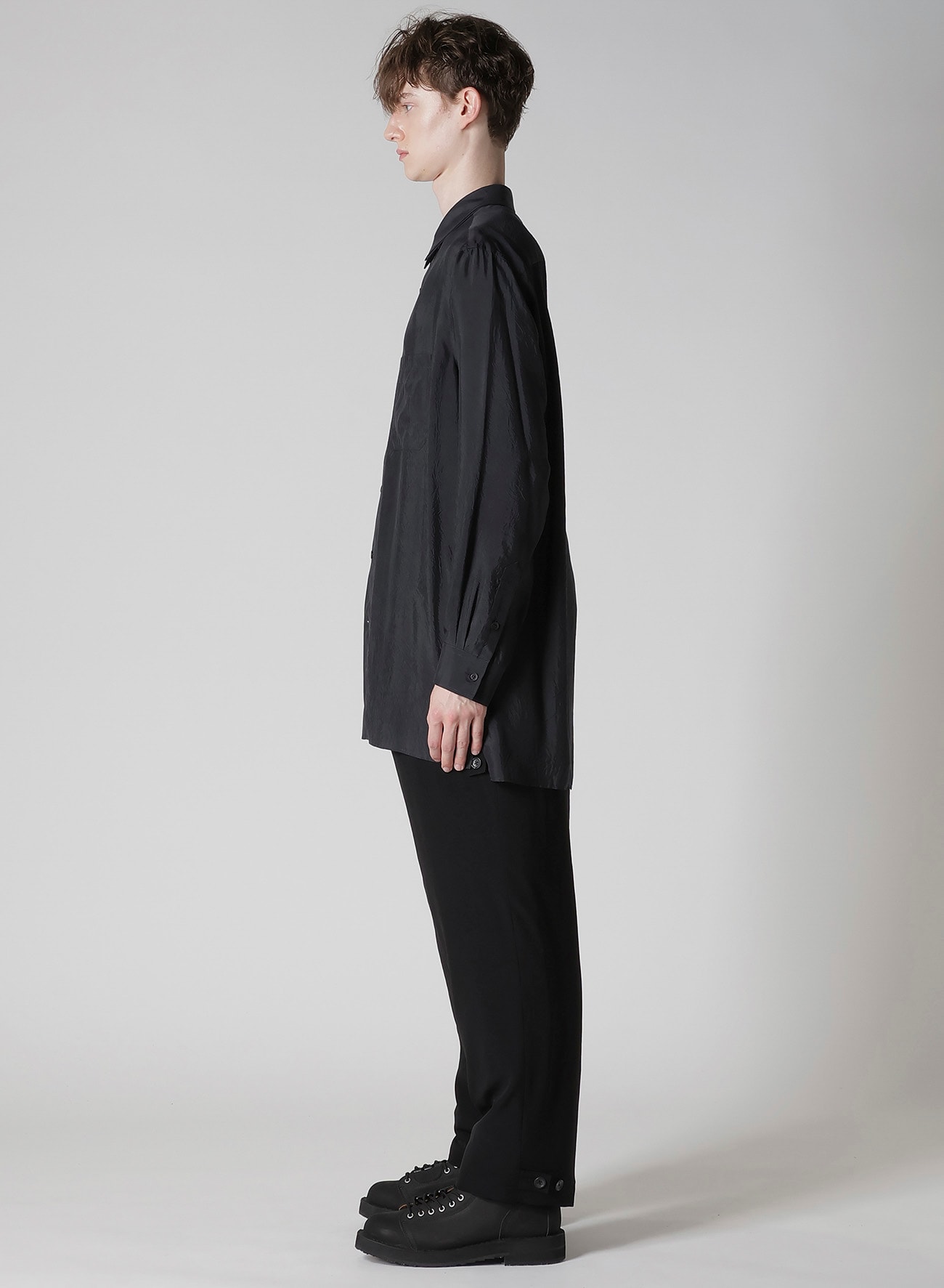 Cu TAFFETA 2 COLLAR BIG STANDARD SHIRT