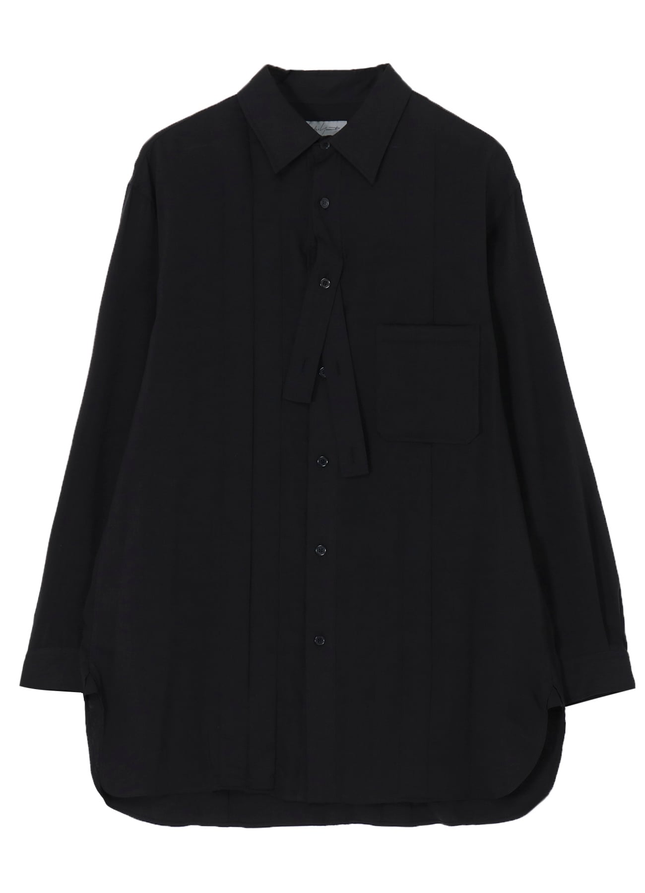 CELLULOSE LAWN DOUBLE PLACKET PADDED BLOUSE