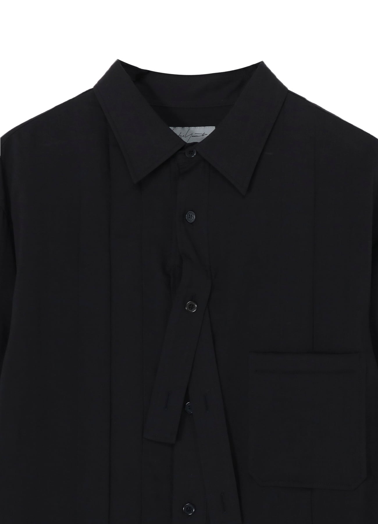 CELLULOSE LAWN DOUBLE PLACKET PADDED BLOUSE