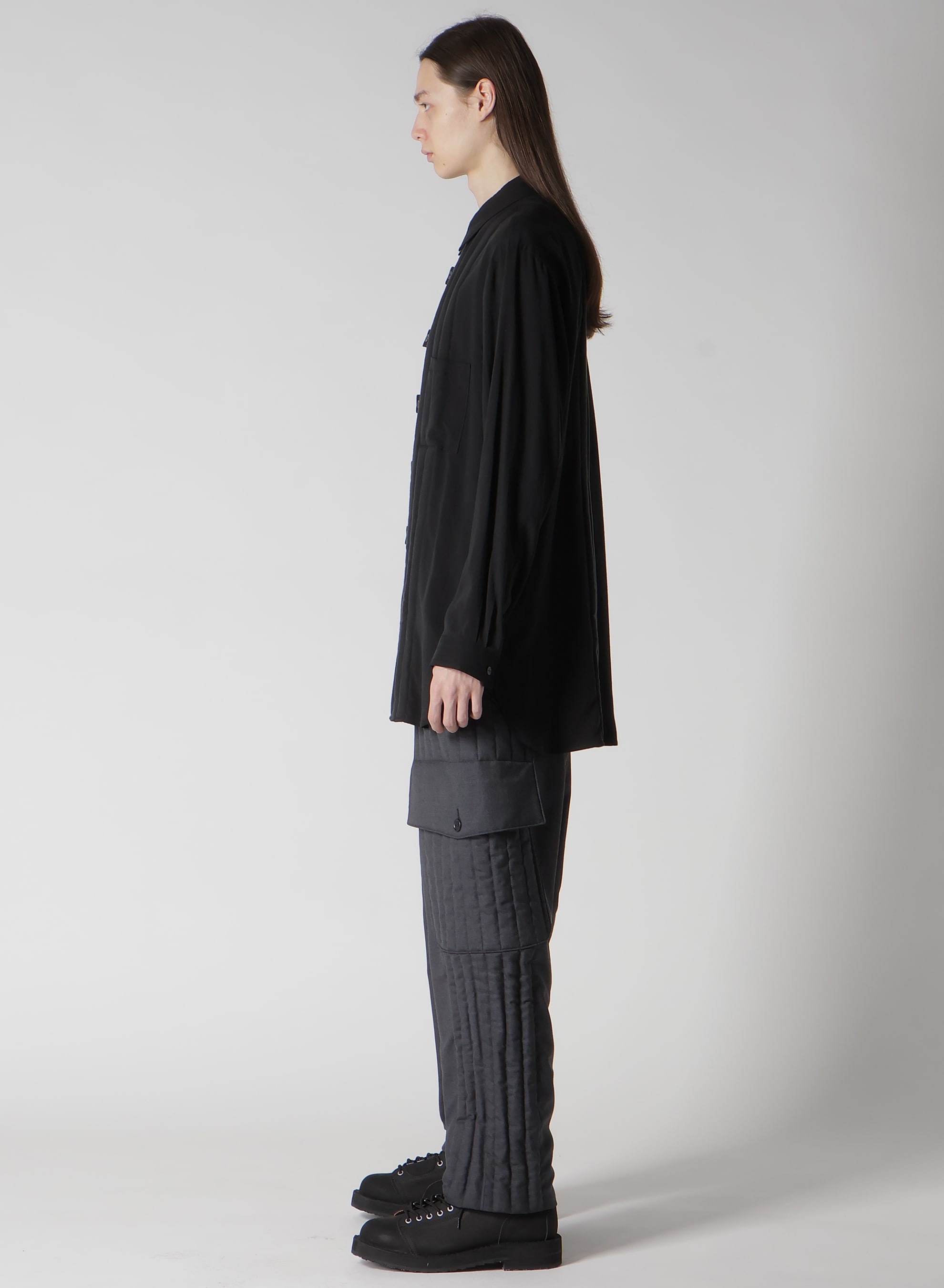 CELLULOSE LAWN TAB PADDED BLOUSE