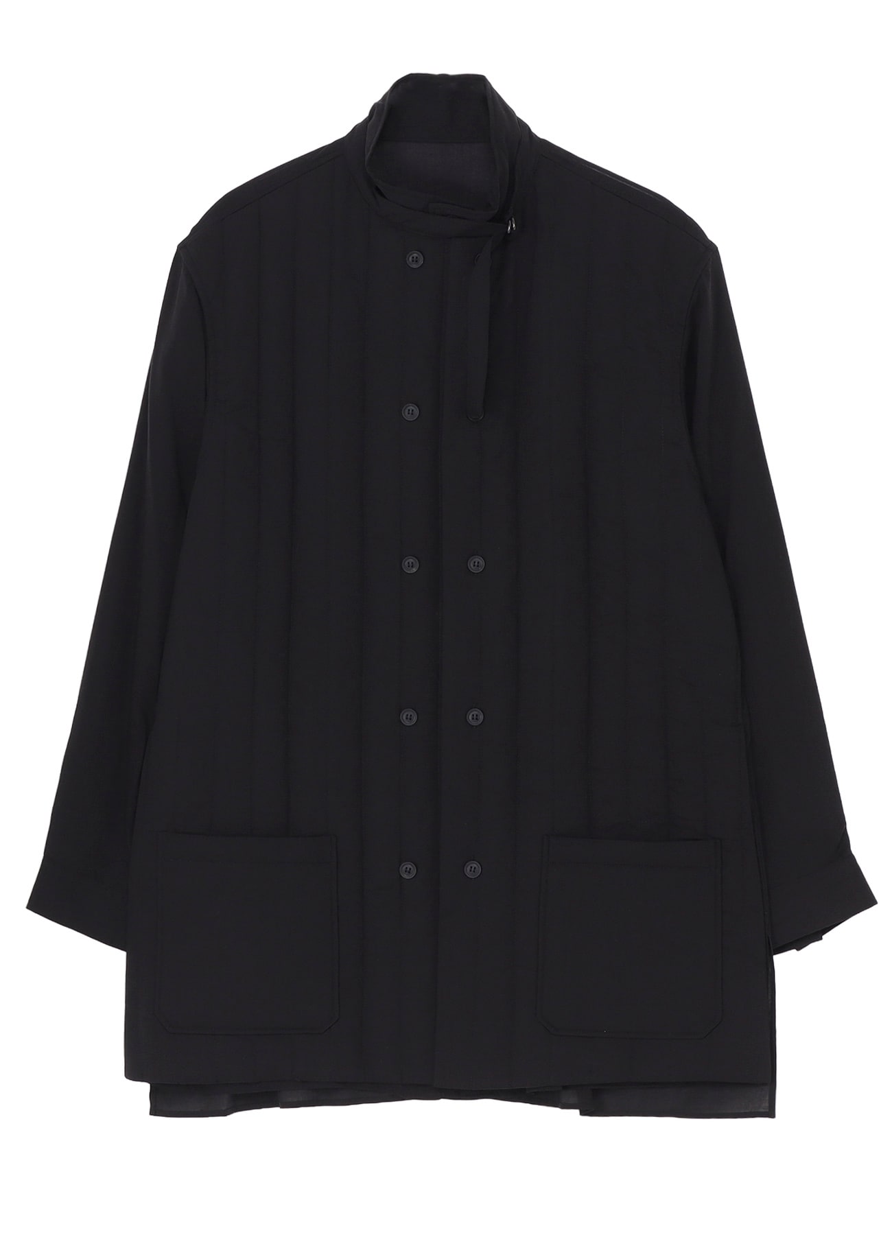 CELLULOSE LAWN DOUBLE FRONT PADDED BLOUSE