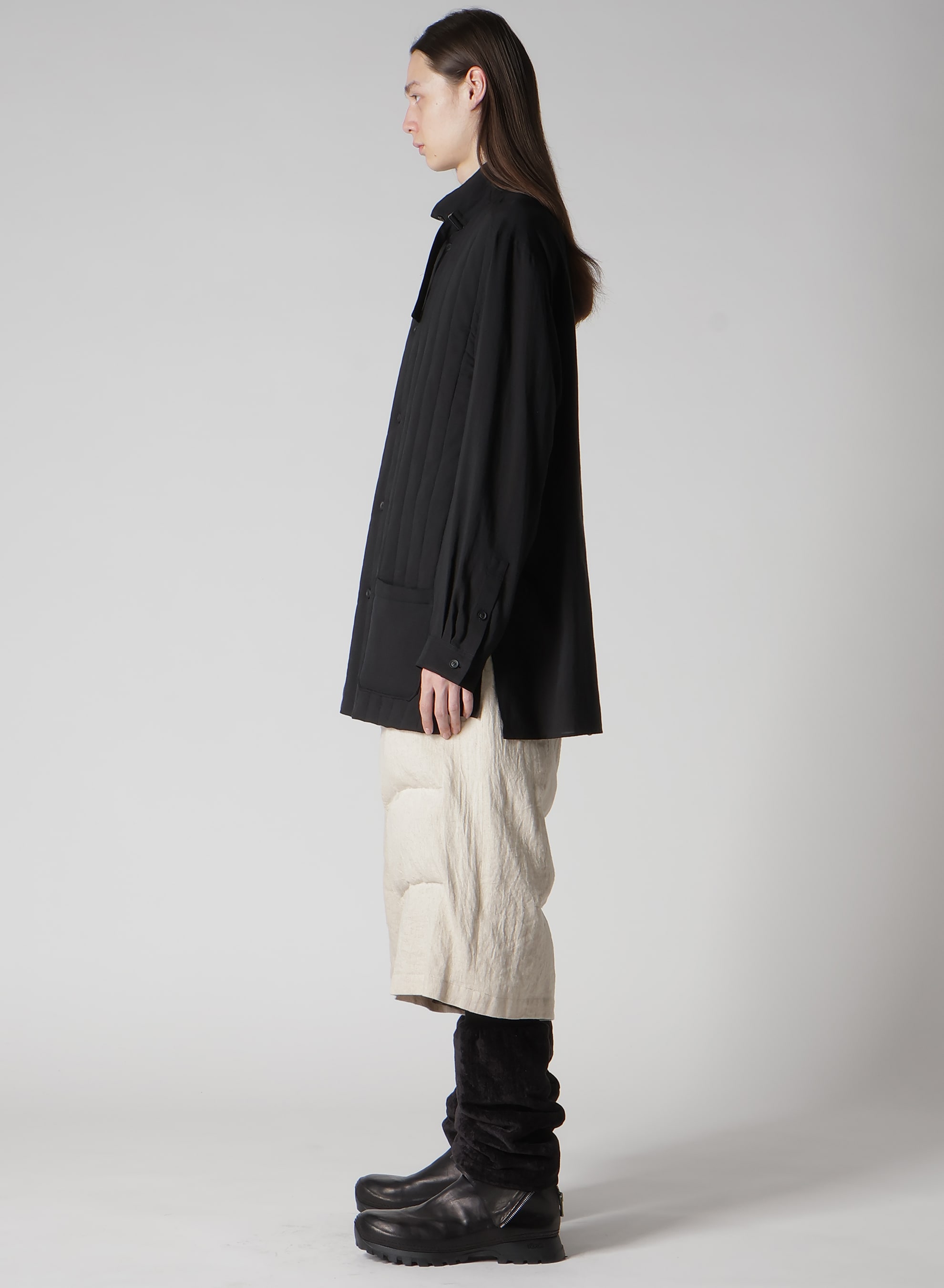 CELLULOSE LAWN DOUBLE FRONT PADDED BLOUSE