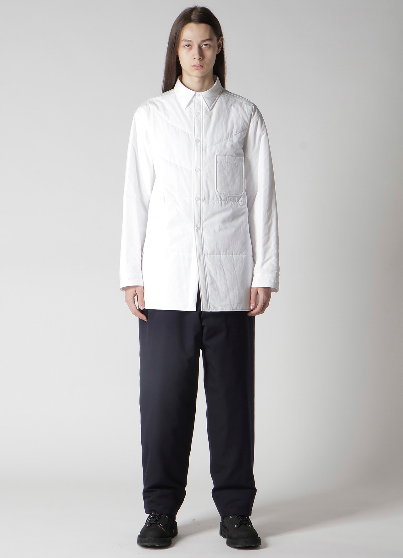 100/2 BROAD RANDOM PANEL PADDED BLOUSE