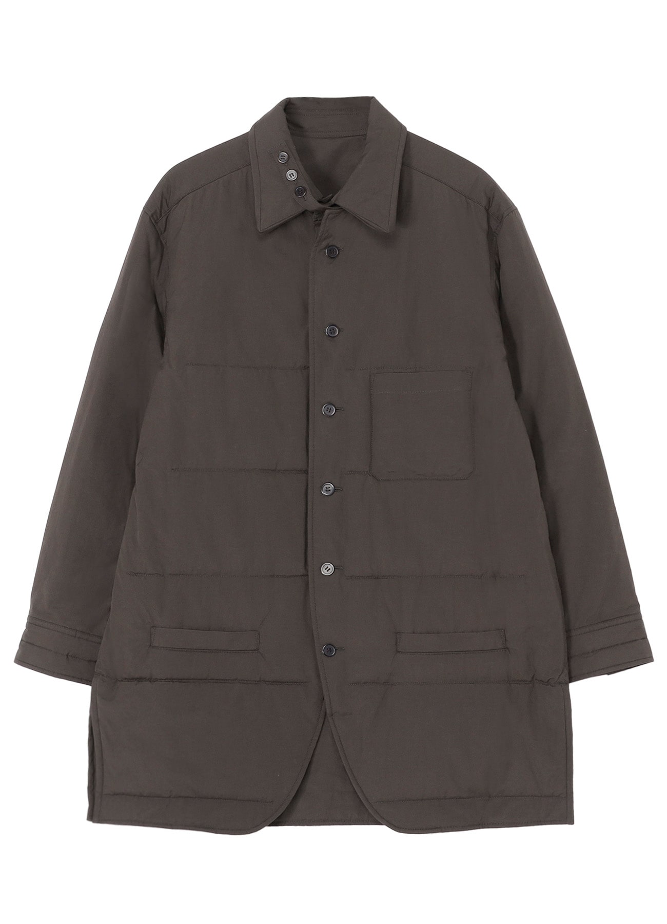 INED 美品☆ カシミヤ100％ 比翼仕立て ベルト付 ダブルブレスト 7号 HYBRIDBIZ (ハイブリッドビズ) すごいらく 再生革 ストレッチ