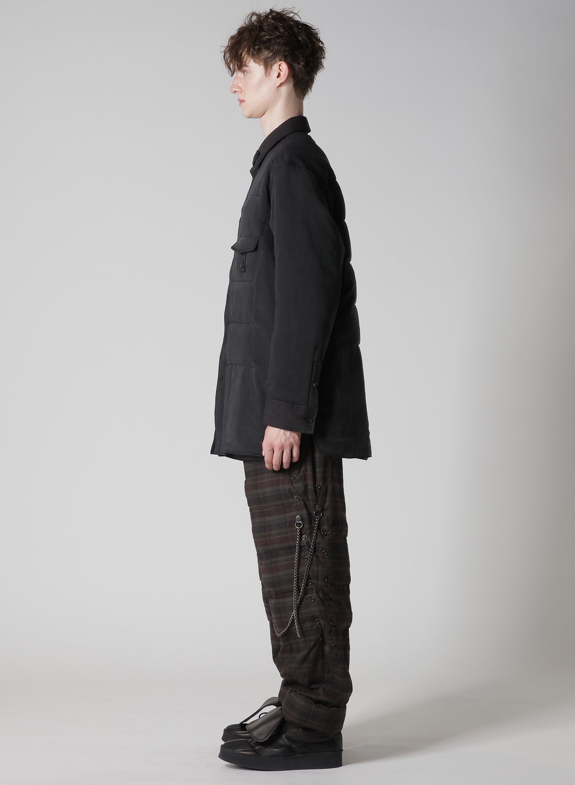 CELLULOSE OZON 2FRONT TAB DETAIL PADDED BLOUSE