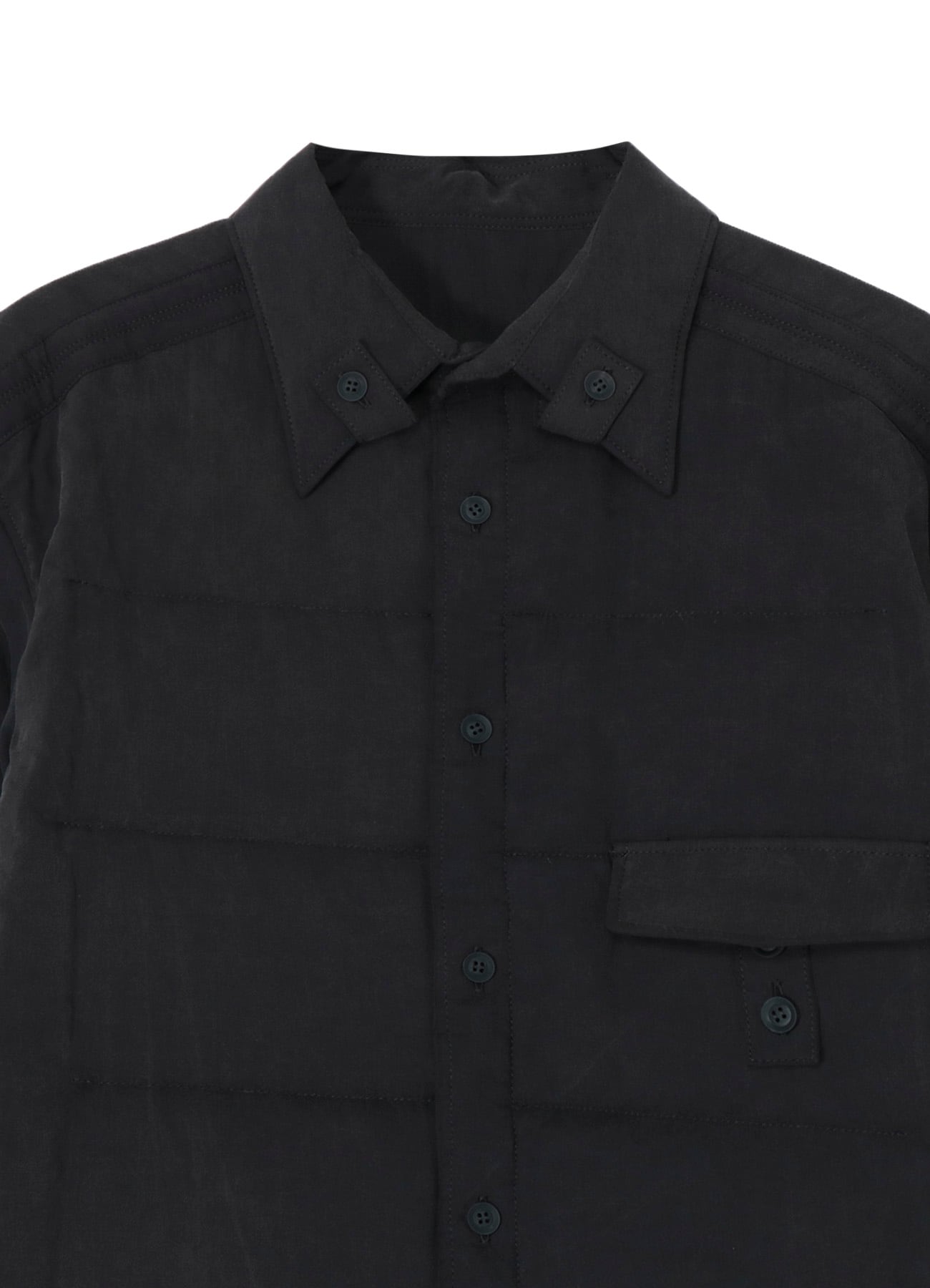 CELLULOSE OZON 2FRONT TAB DETAIL PADDED BLOUSE