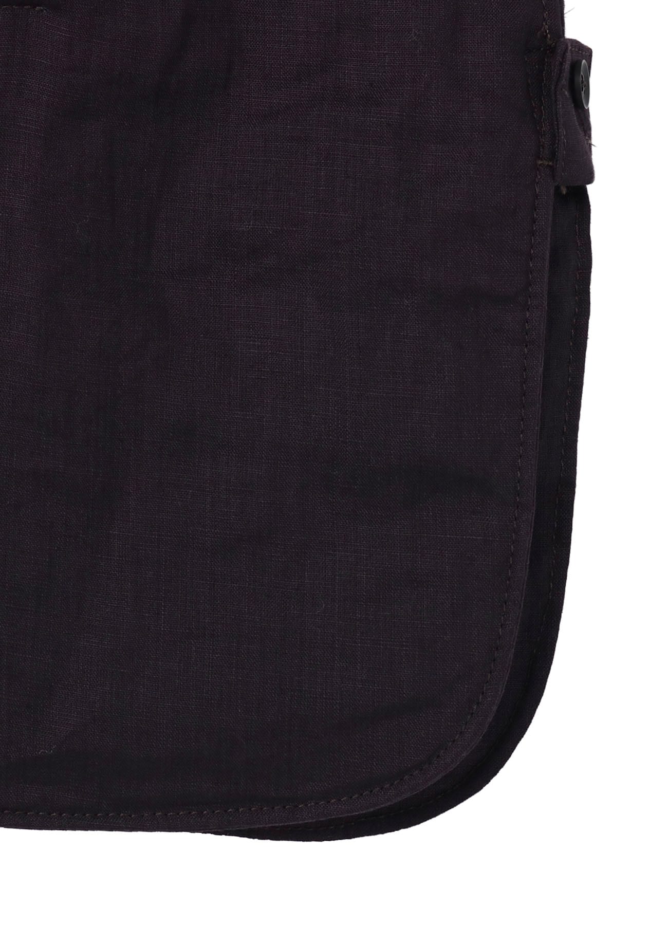 LINEN LAWN FRONT TAB DETAIL PADDED BLOUSE