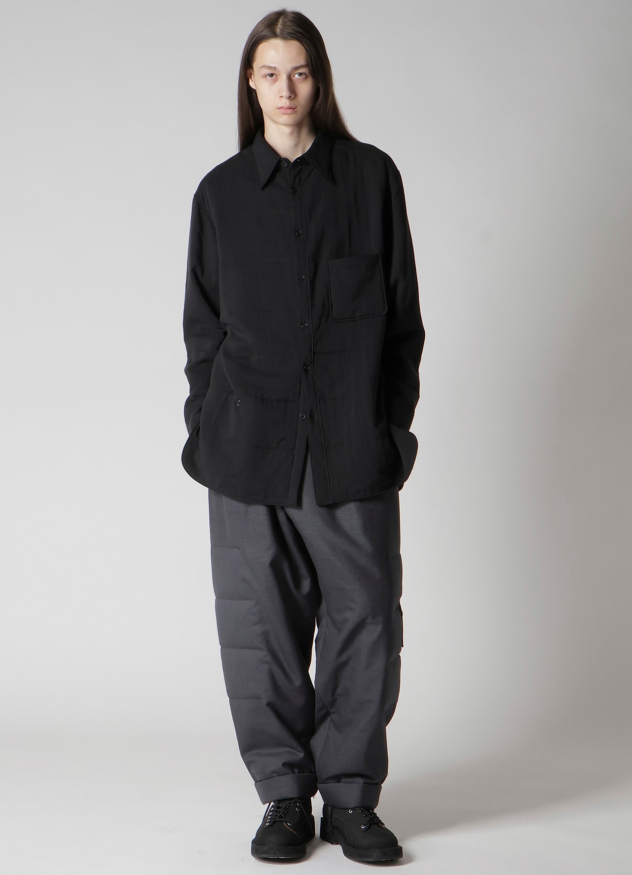 CELLULOSE LAWN PK DETAIL PADDED BLOUSE