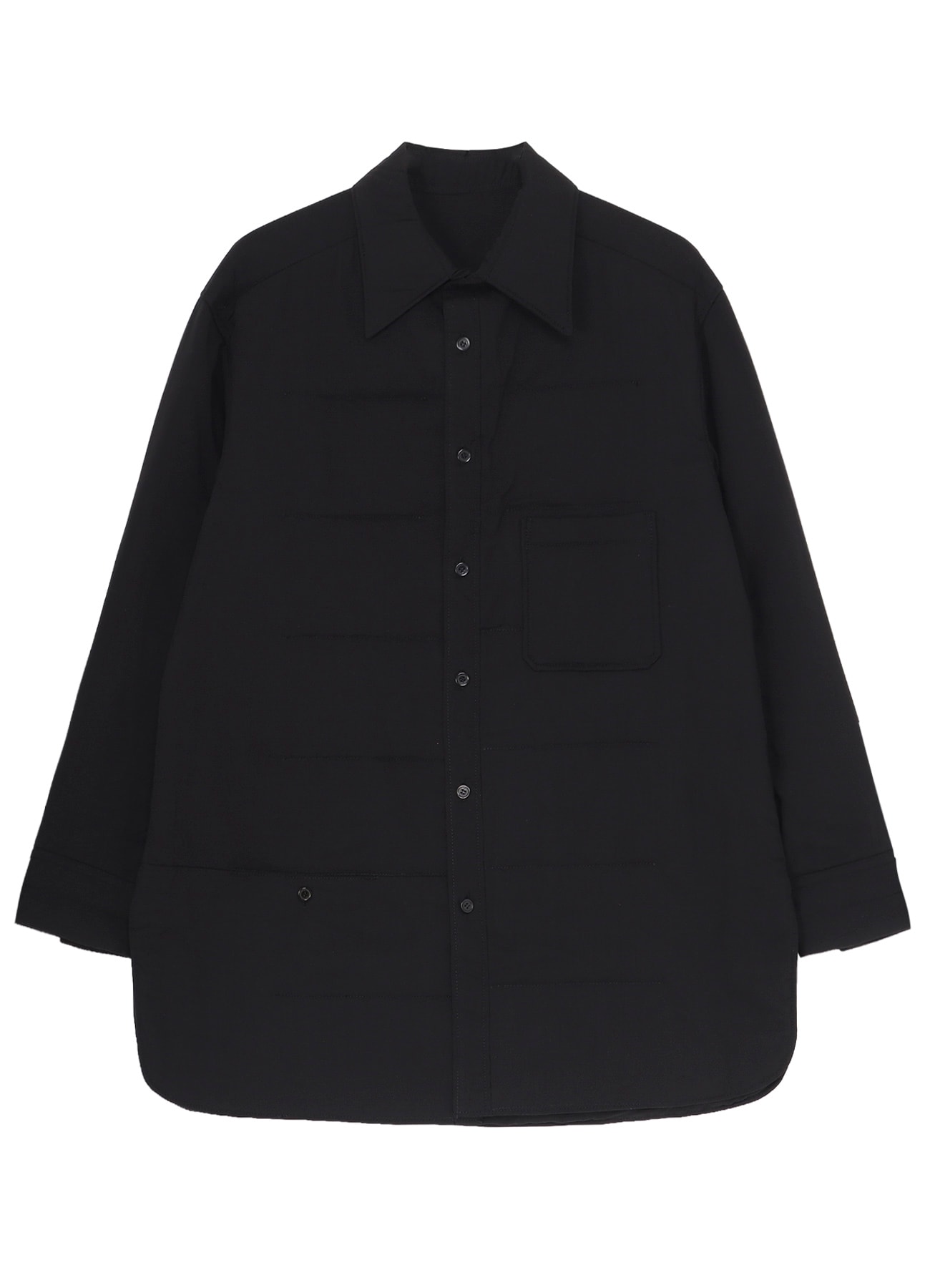 CELLULOSE LAWN PK DETAIL PADDED BLOUSE