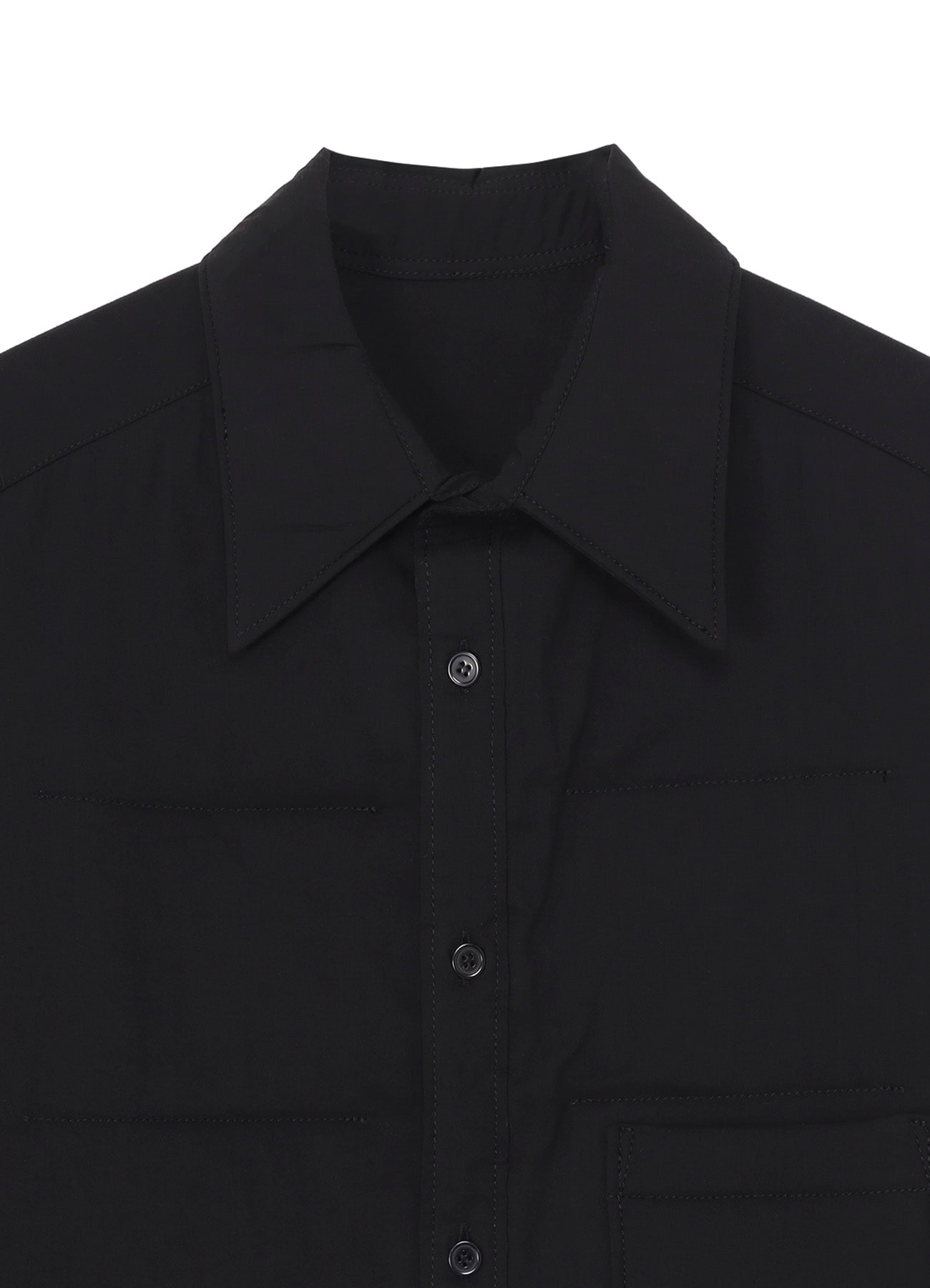 CELLULOSE LAWN PK DETAIL PADDED BLOUSE