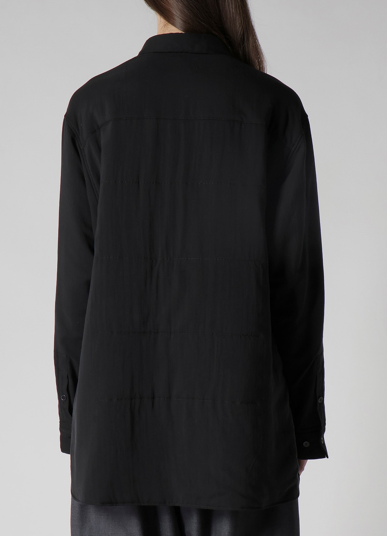 CELLULOSE LAWN PK DETAIL PADDED BLOUSE