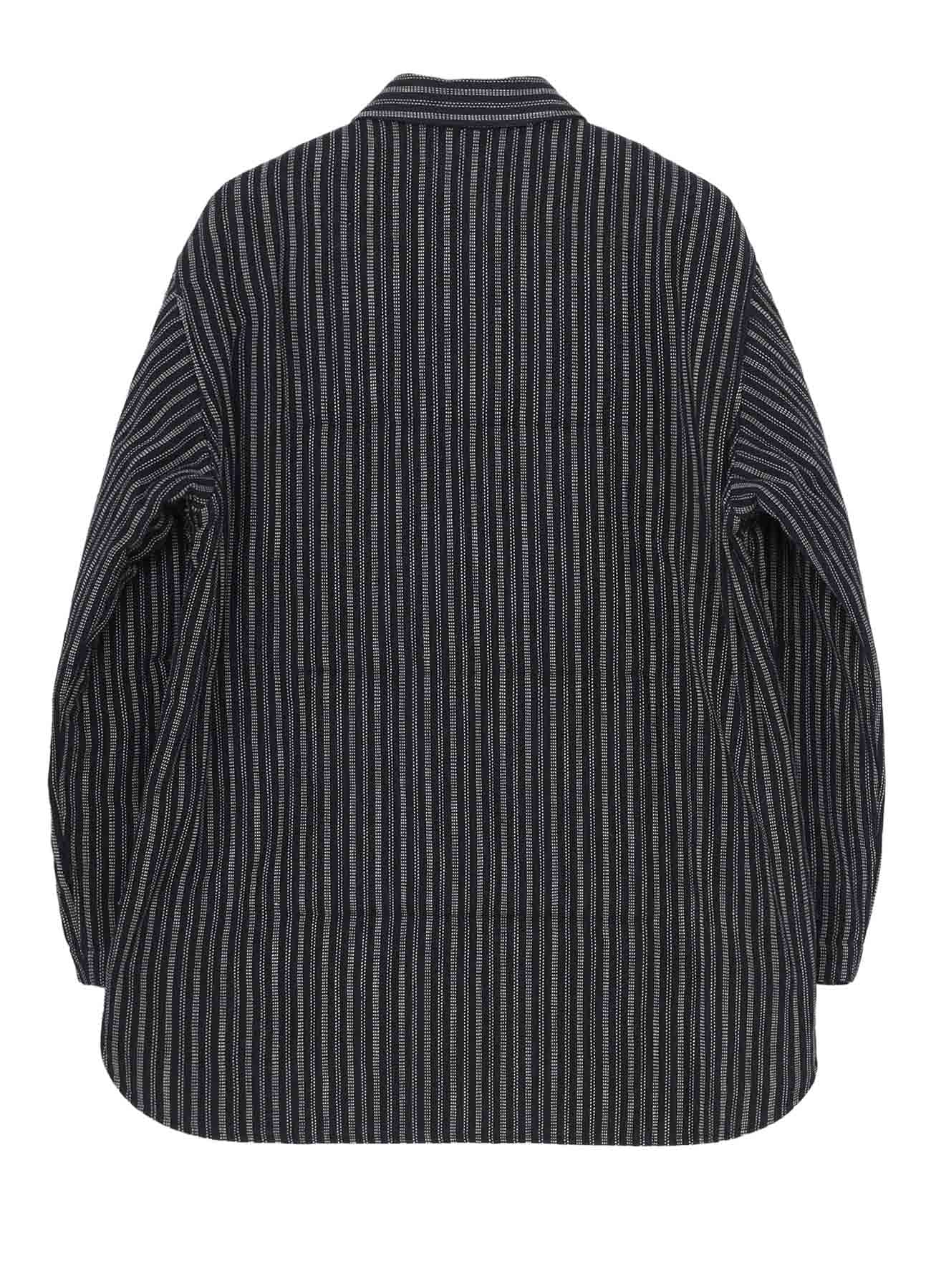 KHADI COTTON TAB COLLAR PADDED BLOUSE