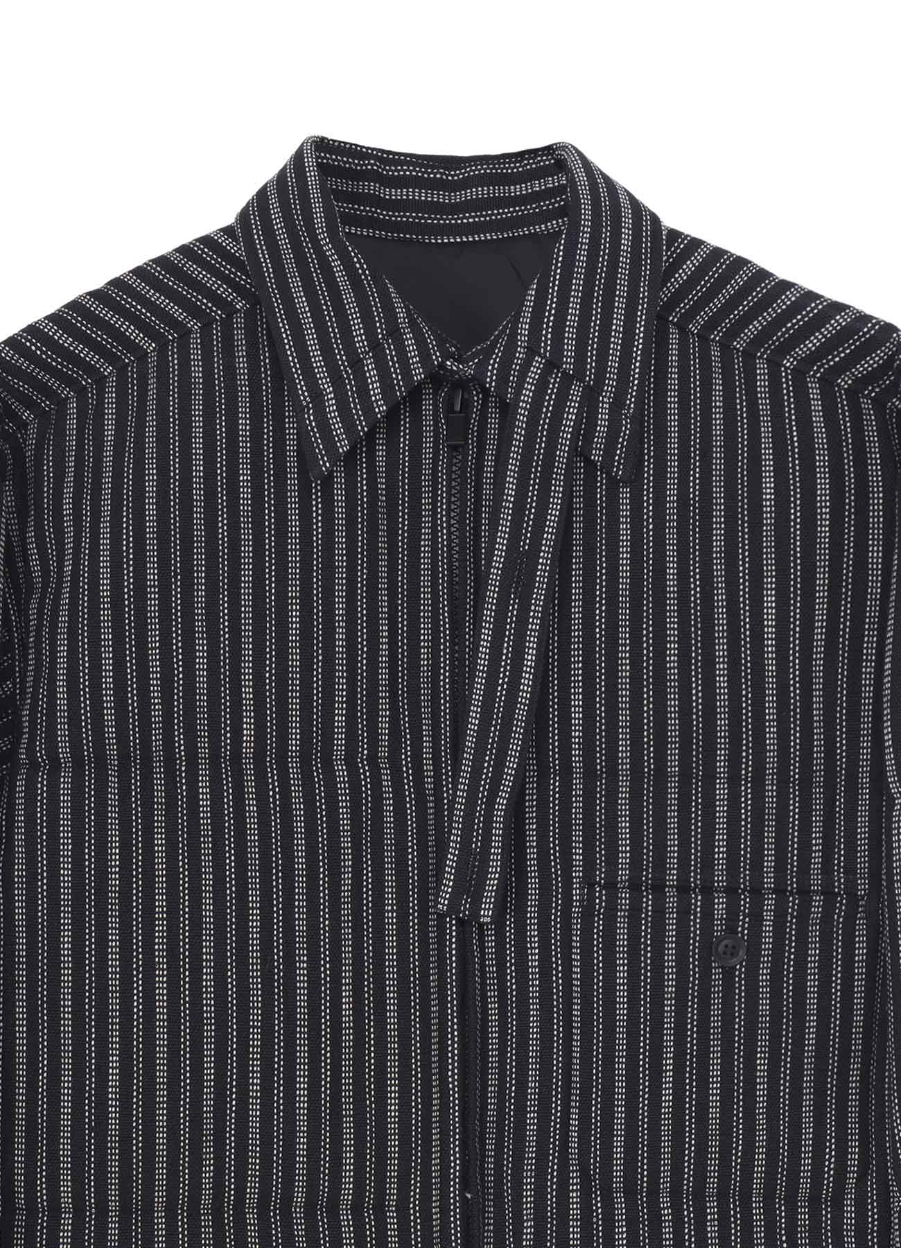 KHADI COTTON TAB COLLAR PADDED BLOUSE