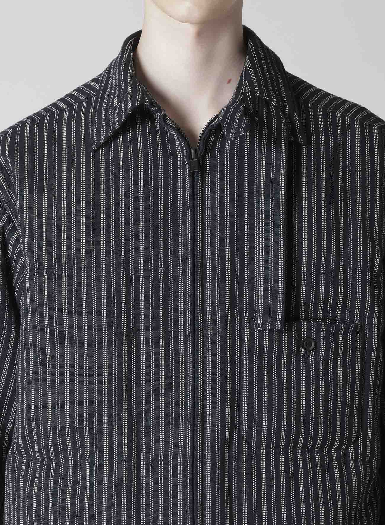 KHADI COTTON TAB COLLAR PADDED BLOUSE