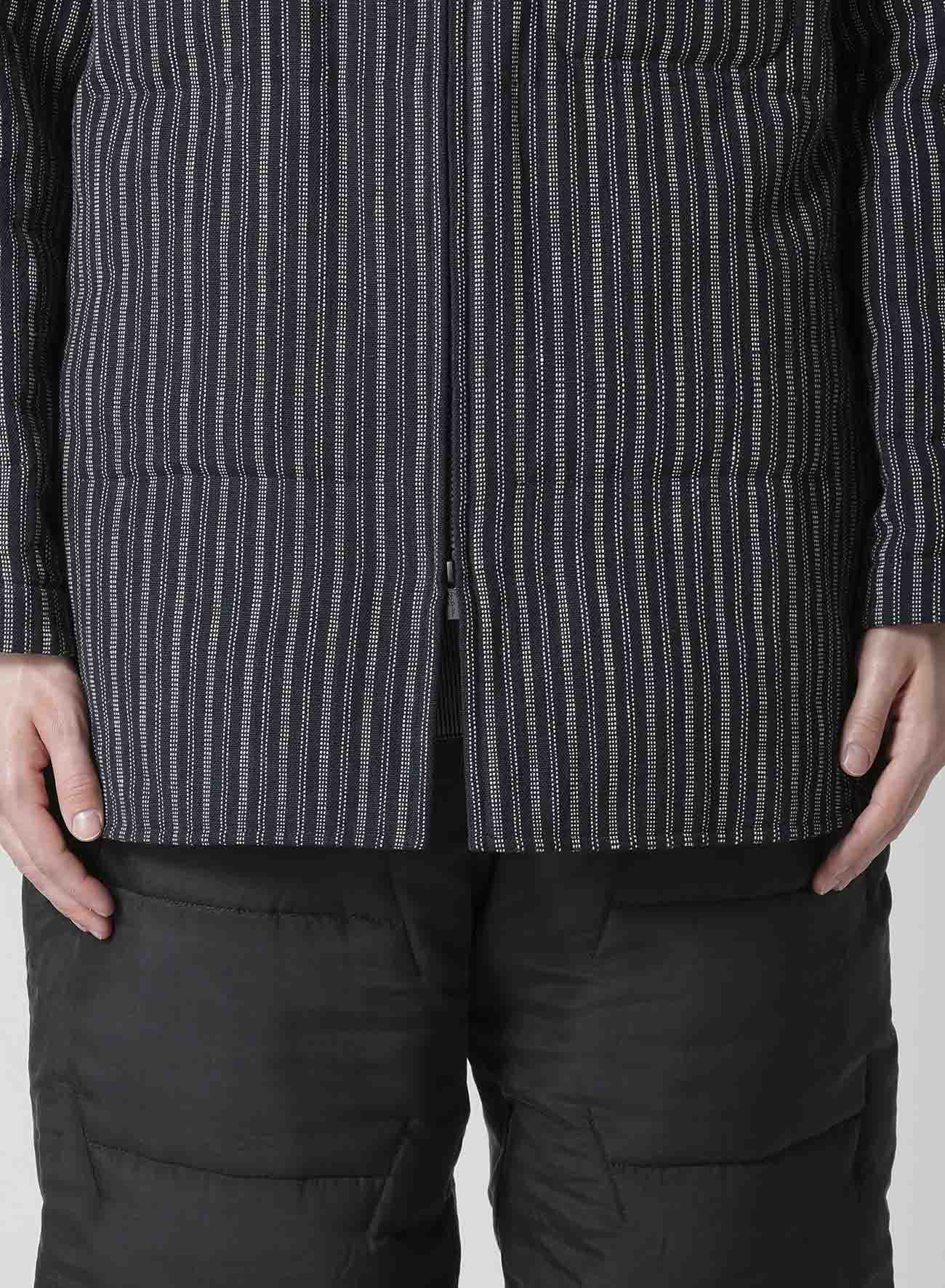 KHADI COTTON TAB COLLAR PADDED BLOUSE