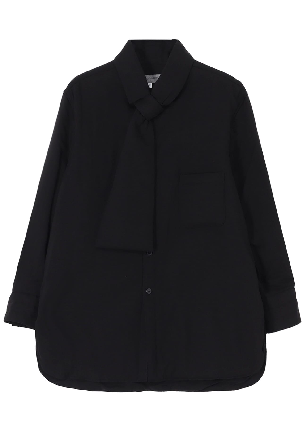 CELLULOSE LAWN STOLE DETAIL PADDED BLOUSE