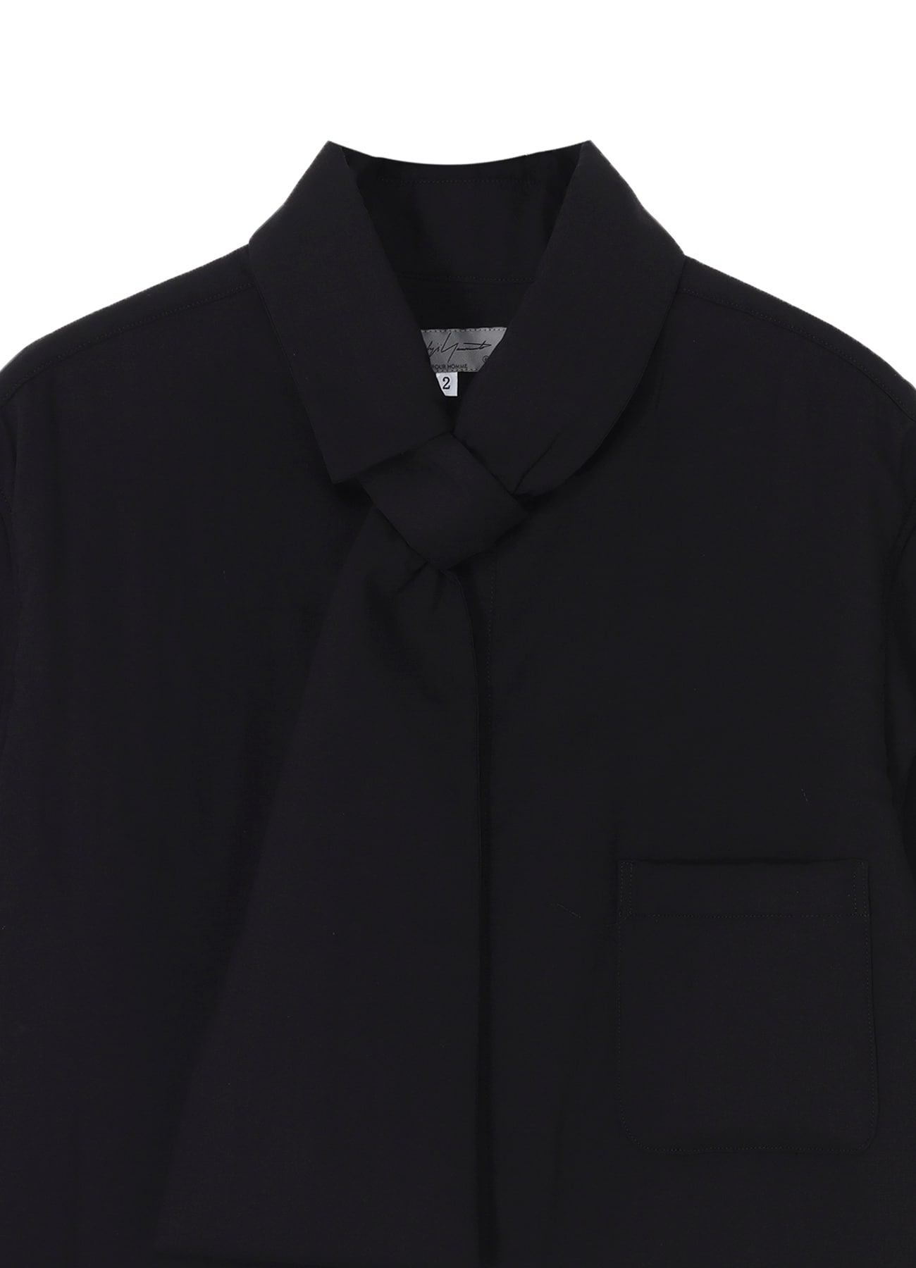 CELLULOSE LAWN STOLE DETAIL PADDED BLOUSE