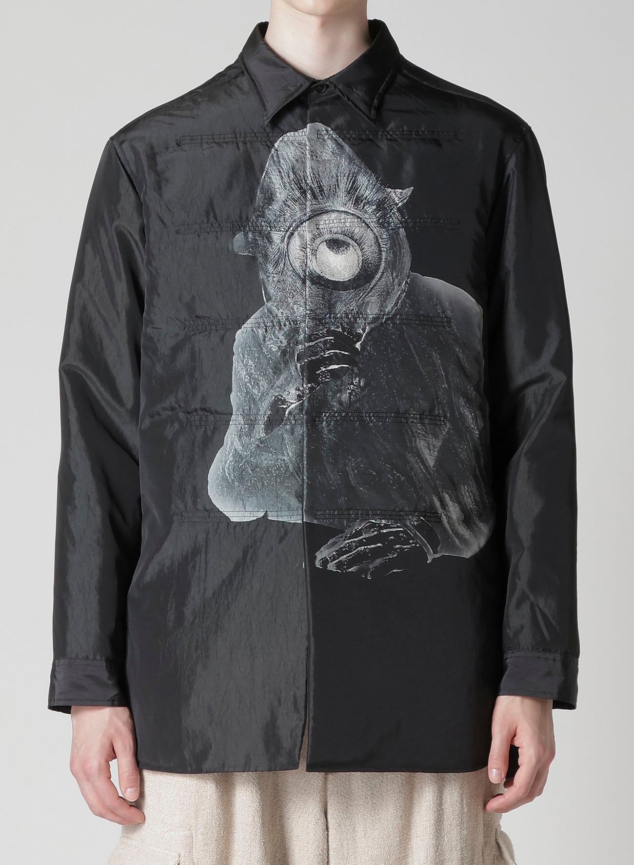 EYEBALL PRINTED PADDED BLOUSE