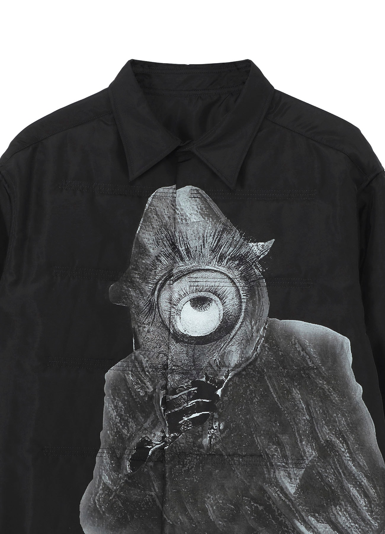 EYEBALL PRINTED PADDED BLOUSE