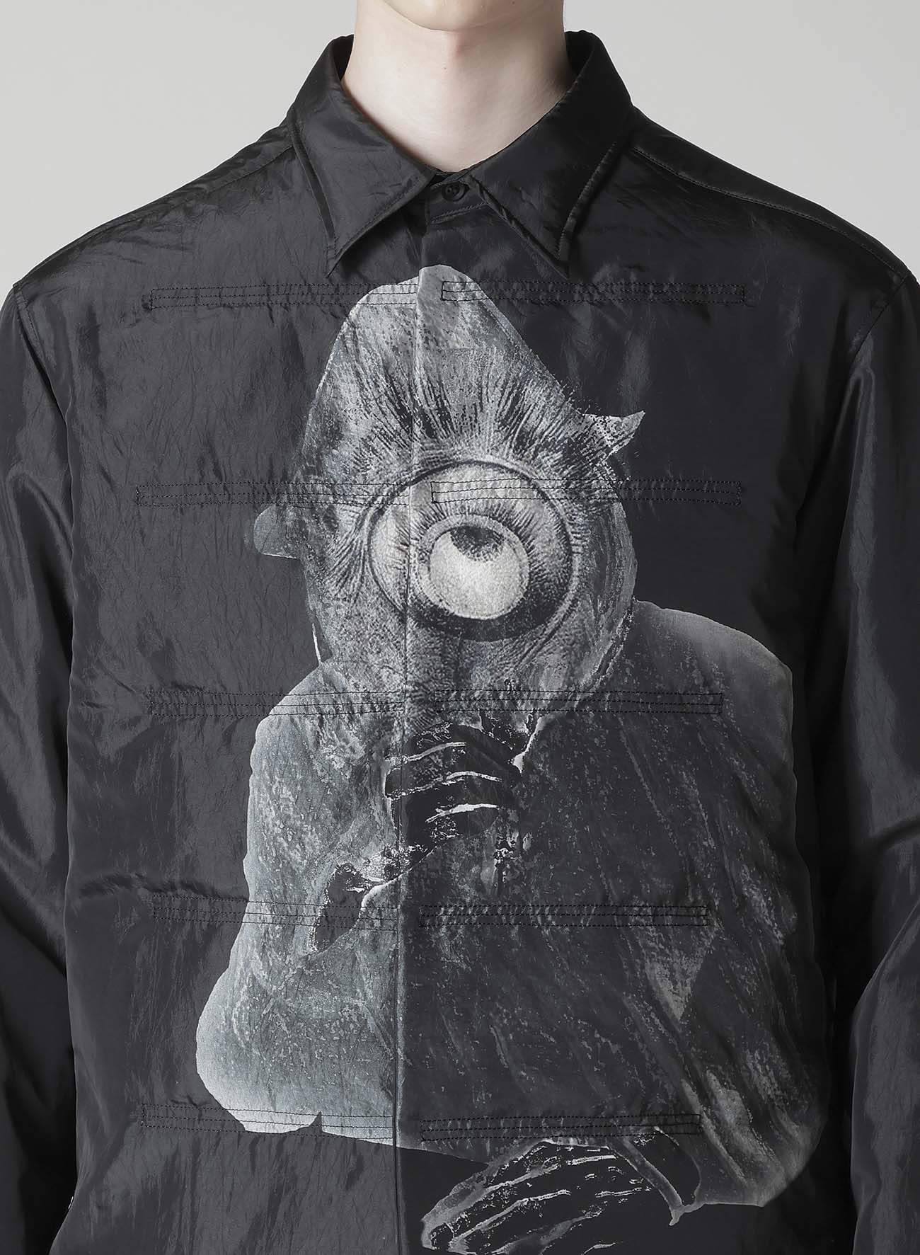 EYEBALL PRINTED PADDED BLOUSE