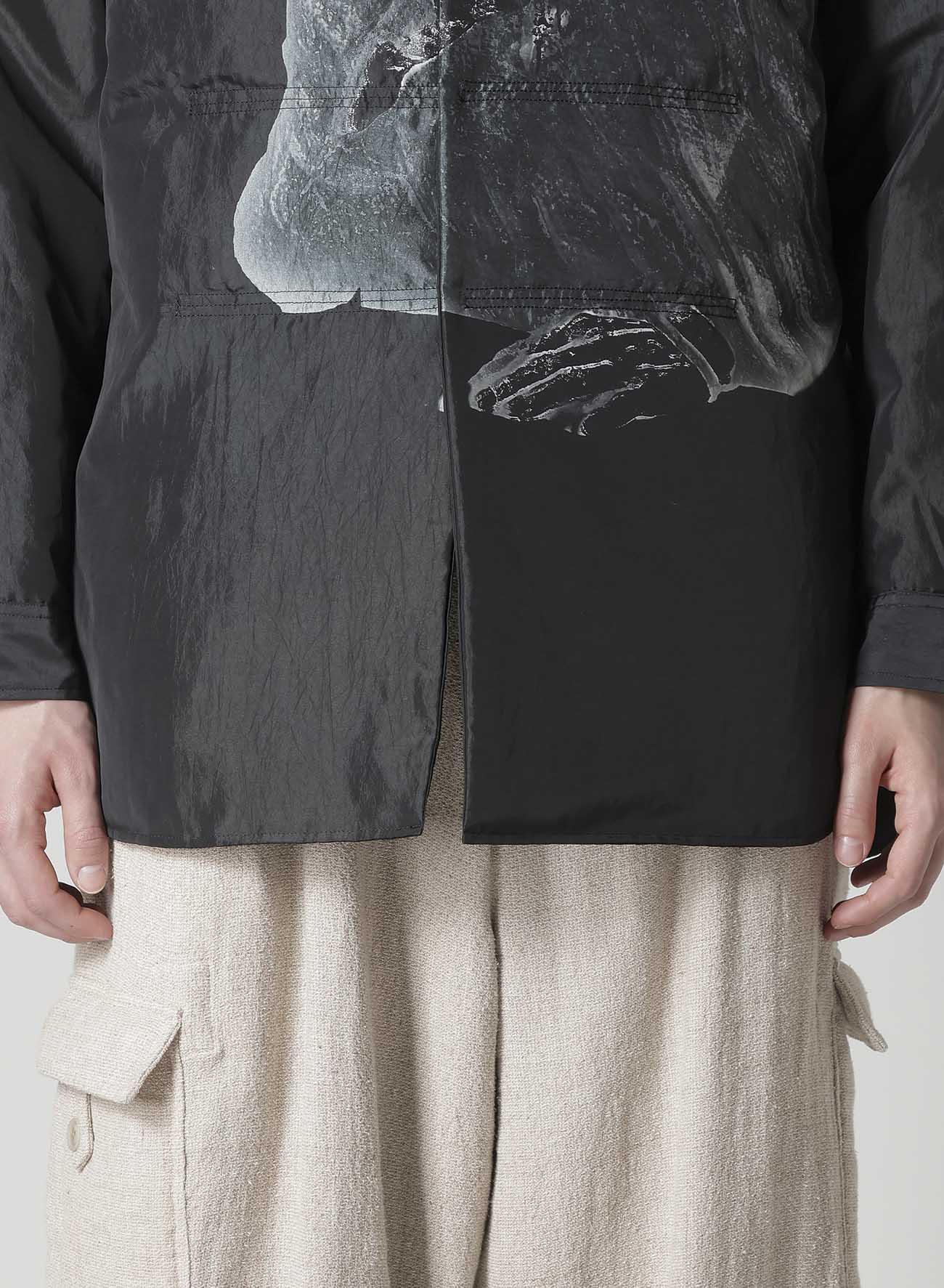 EYEBALL PRINTED PADDED BLOUSE