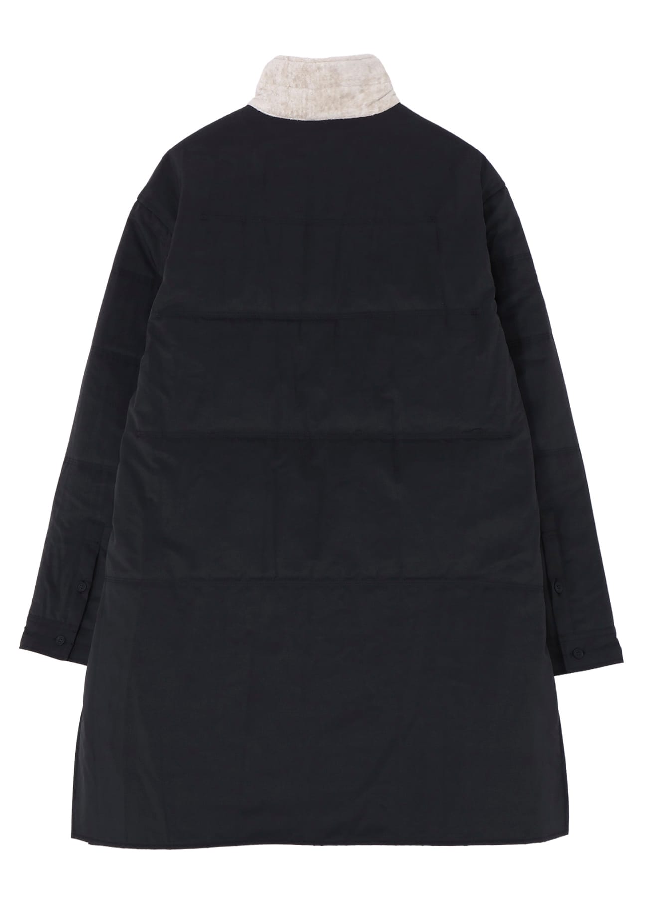 DESSIN MOTIF STANDCOLLAR PADDED BLOUSE