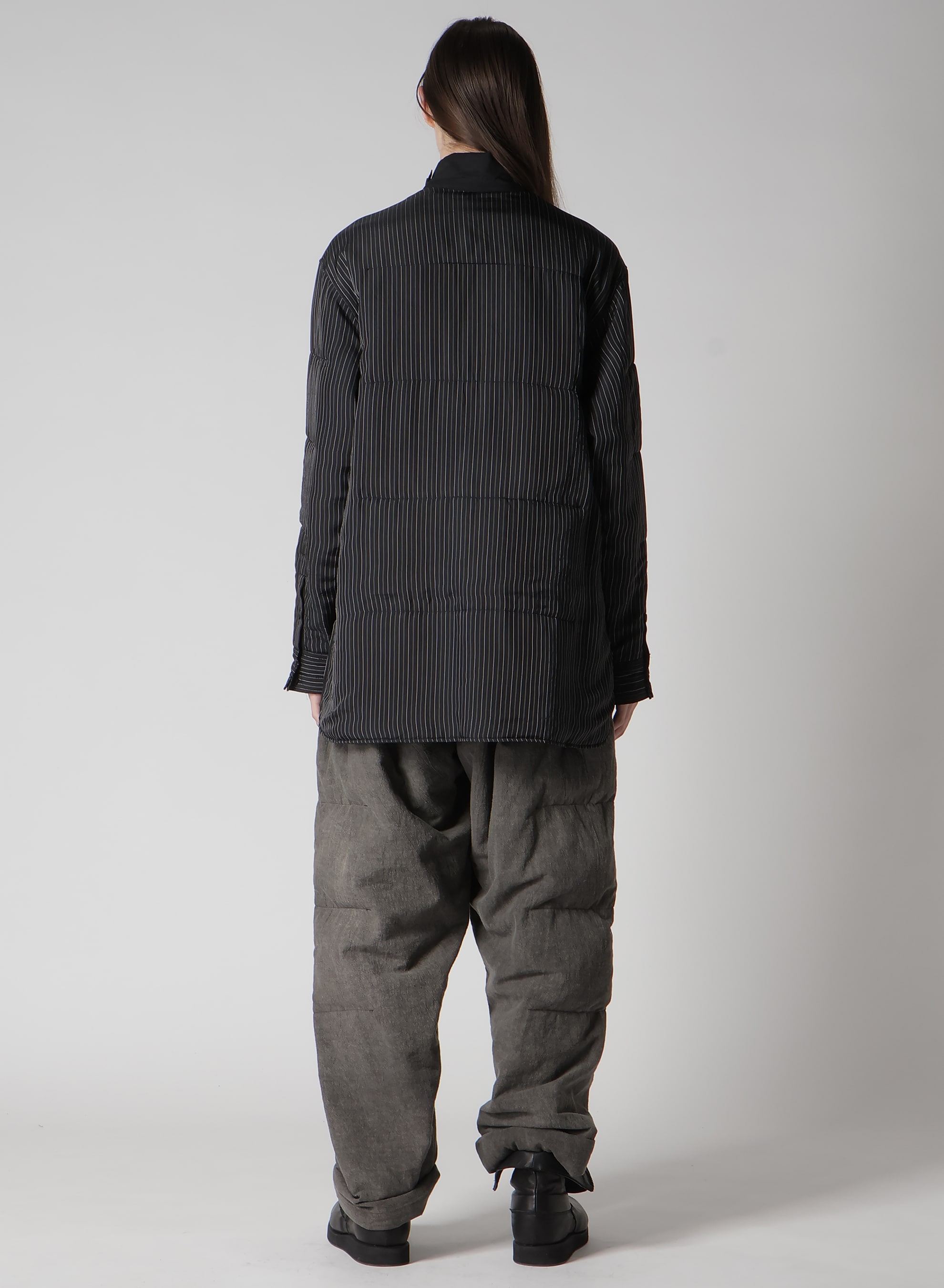 CU STRIPE-A CHIN STRAP PADDED BLOUSE