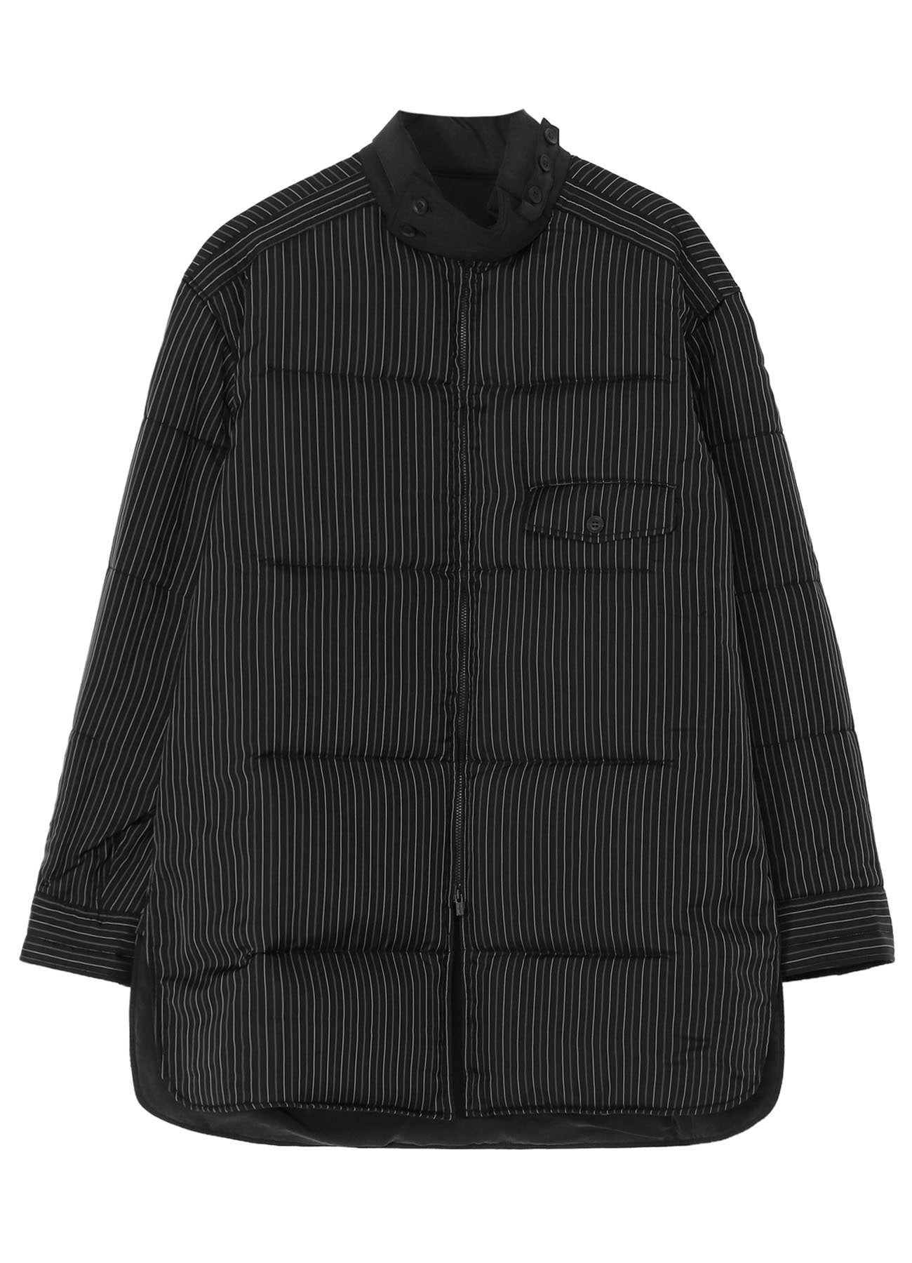 CU STRIPE-A CHIN STRAP PADDED BLOUSE