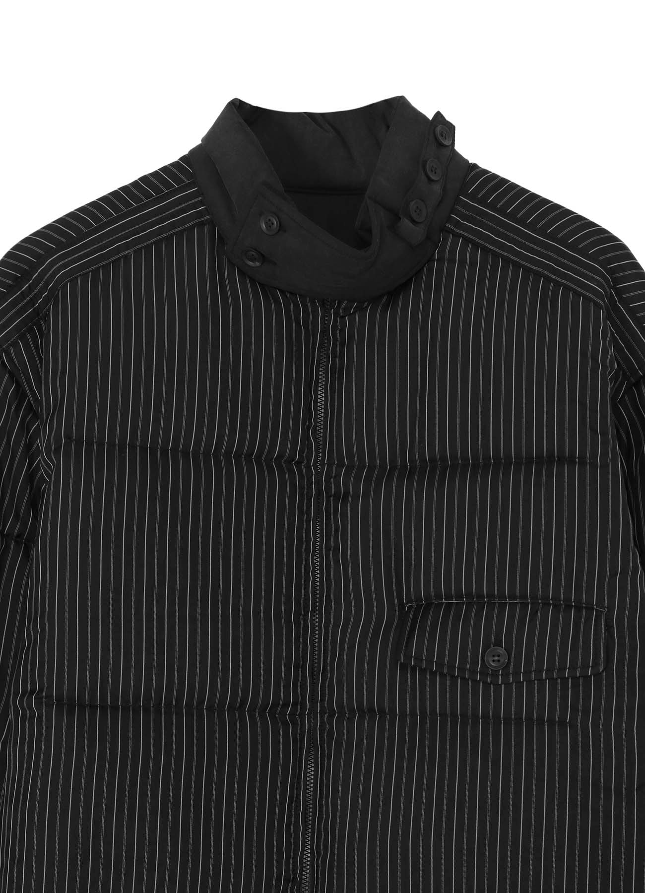 CU STRIPE-A CHIN STRAP PADDED BLOUSE