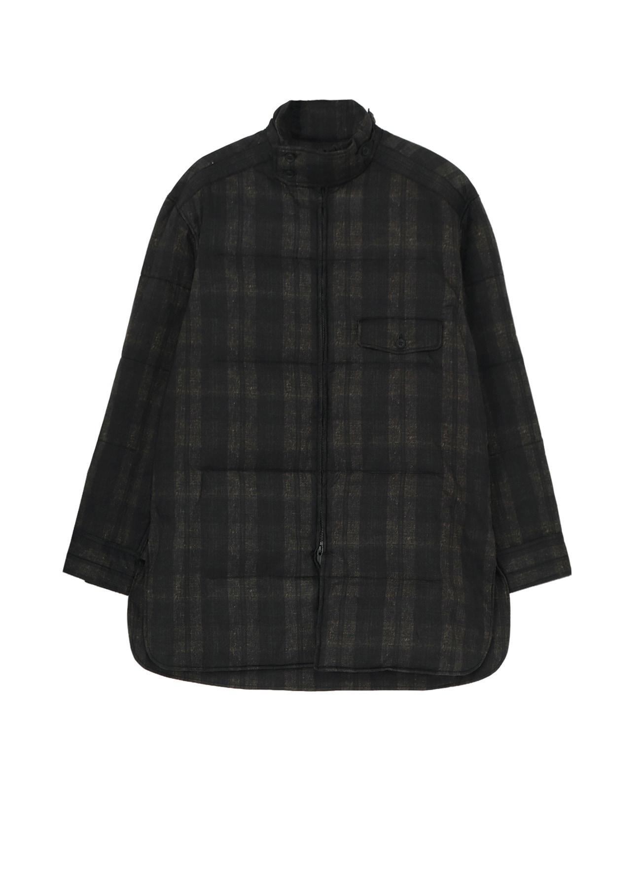 MADRAS INK PLAID CS PADDED BLOUSE