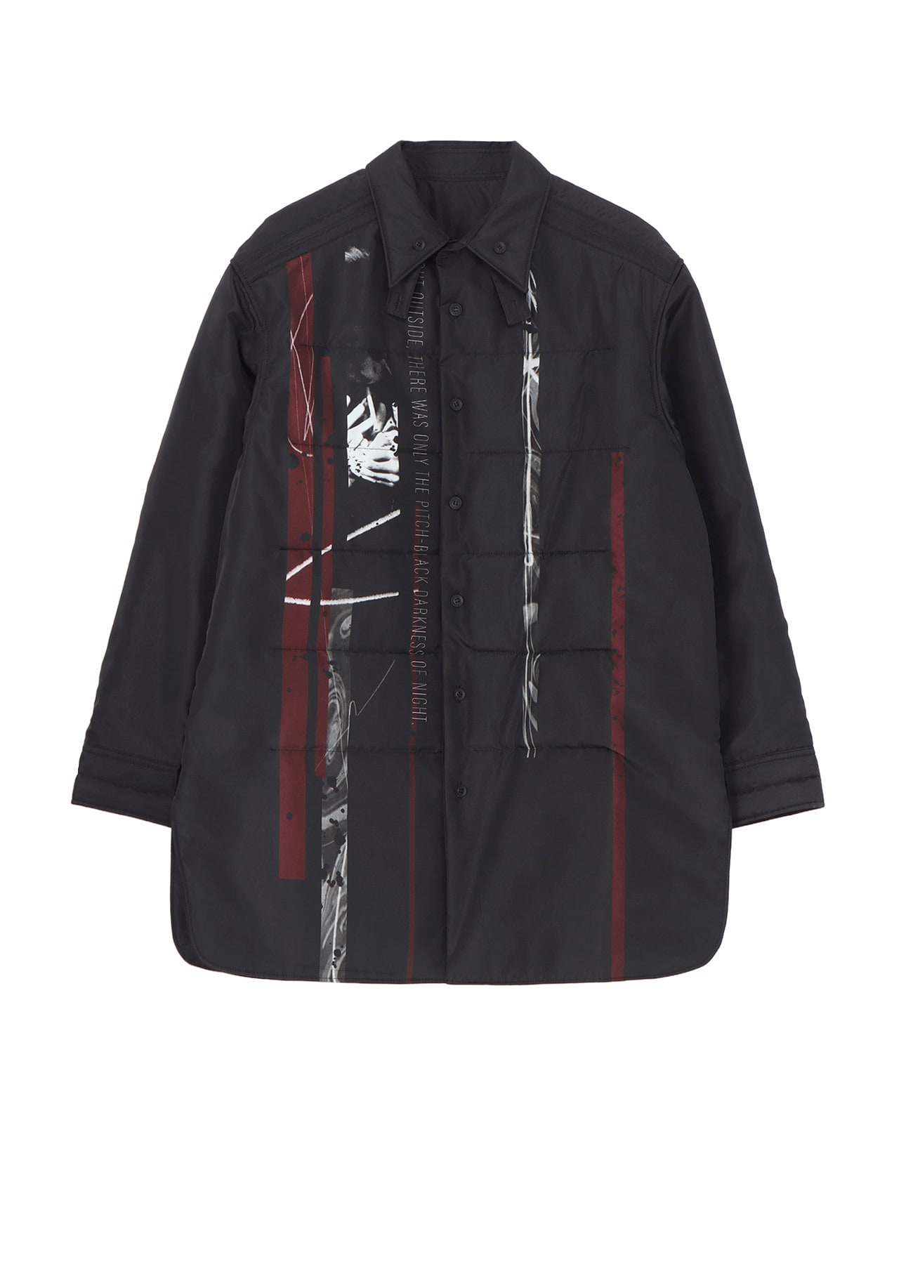 TOBACCO PRINTED DOUBLE LAYER PADDED BLOUSE