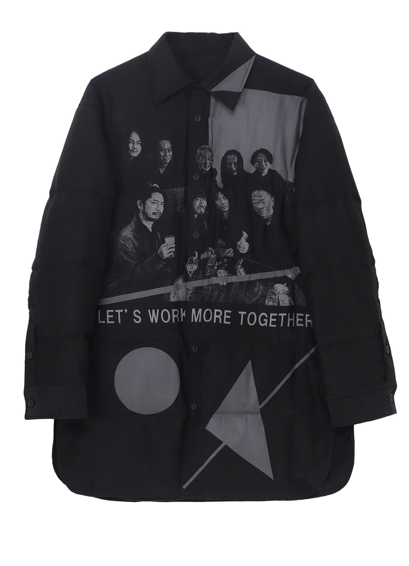 MESSAGE FOR STAFFS PRINTED PADDED BLOUSE