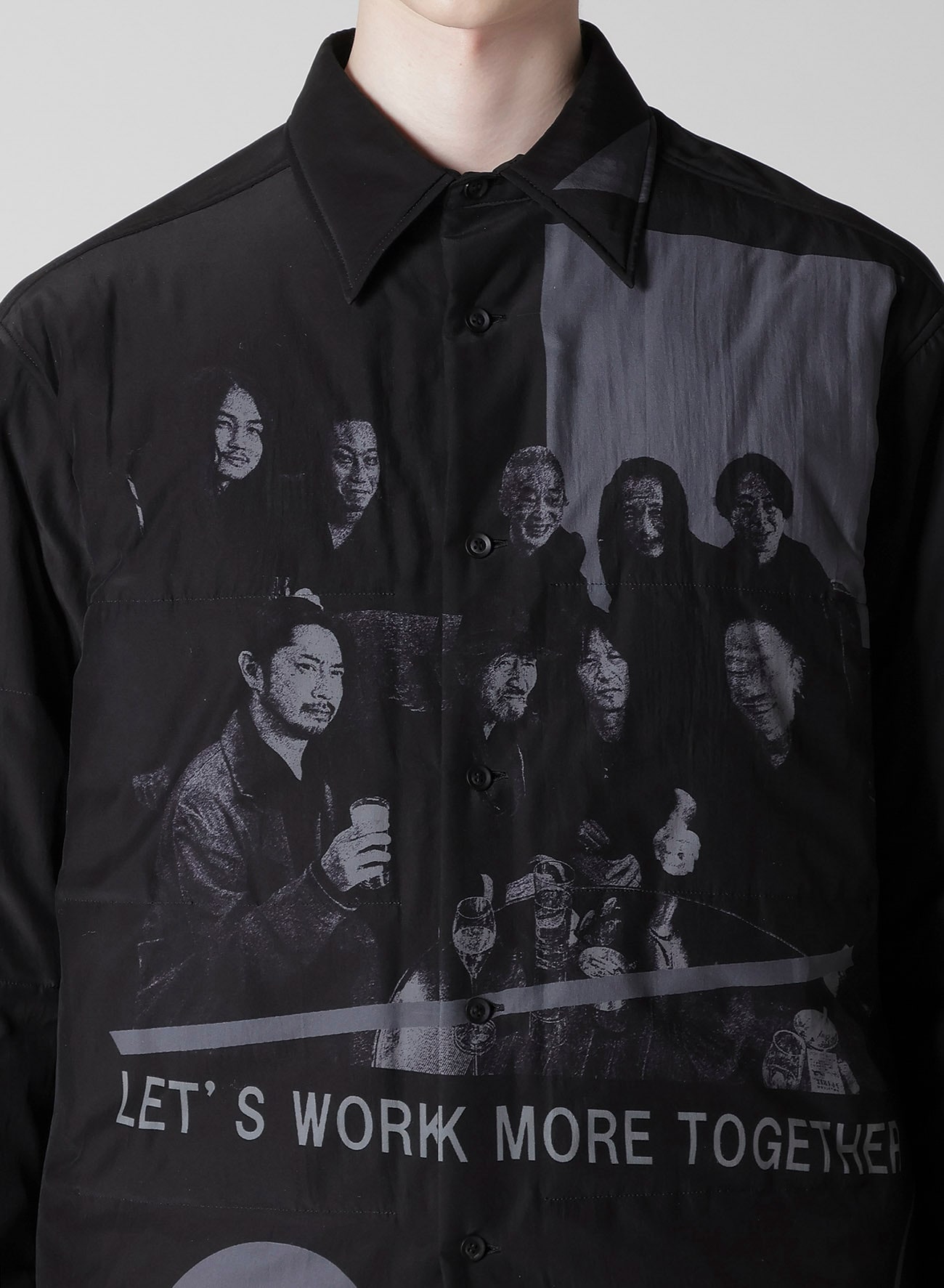 MESSAGE FOR STAFFS PRINTED PADDED BLOUSE