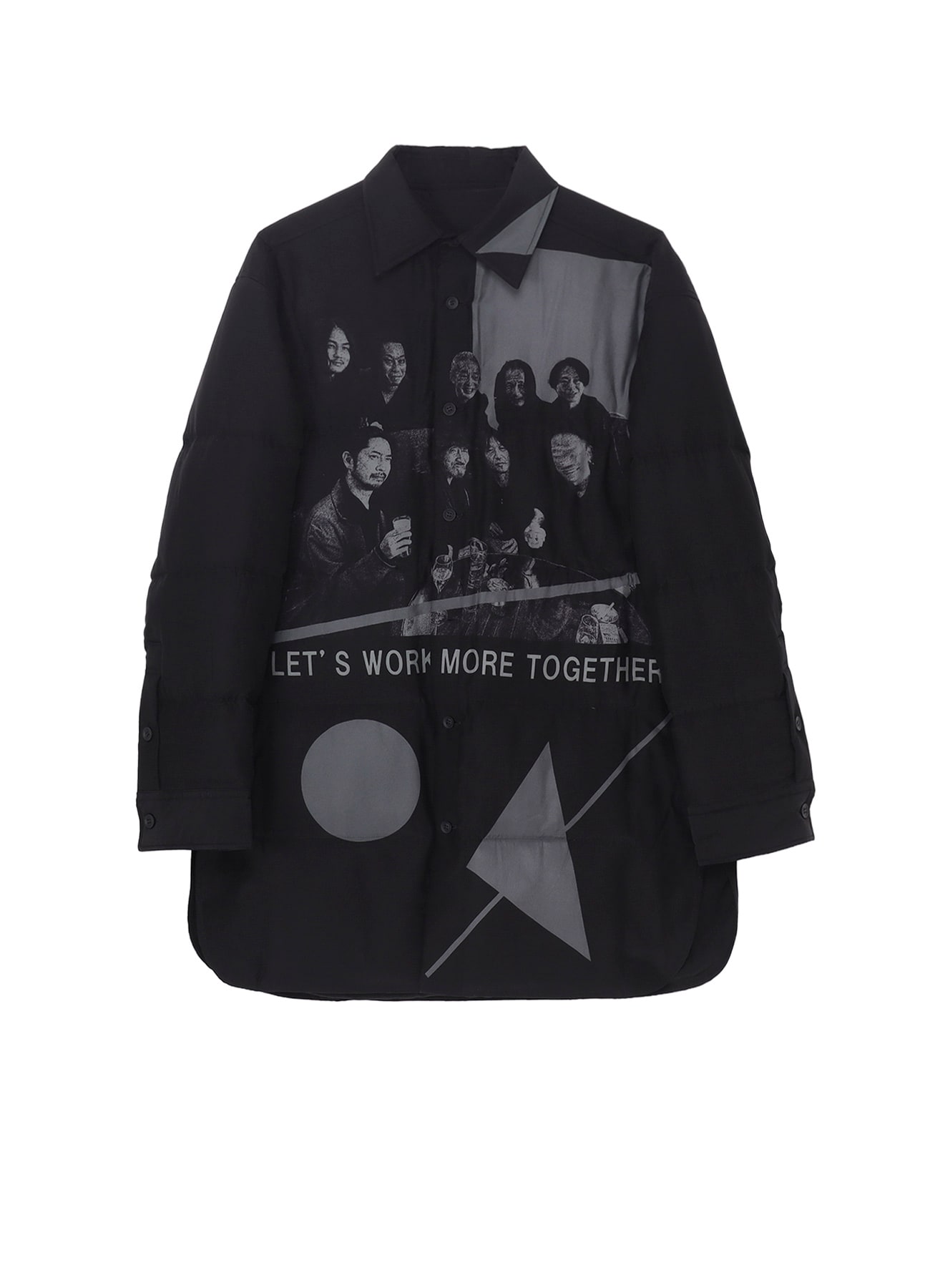 MESSAGE FOR STAFFS PRINTED PADDED BLOUSE