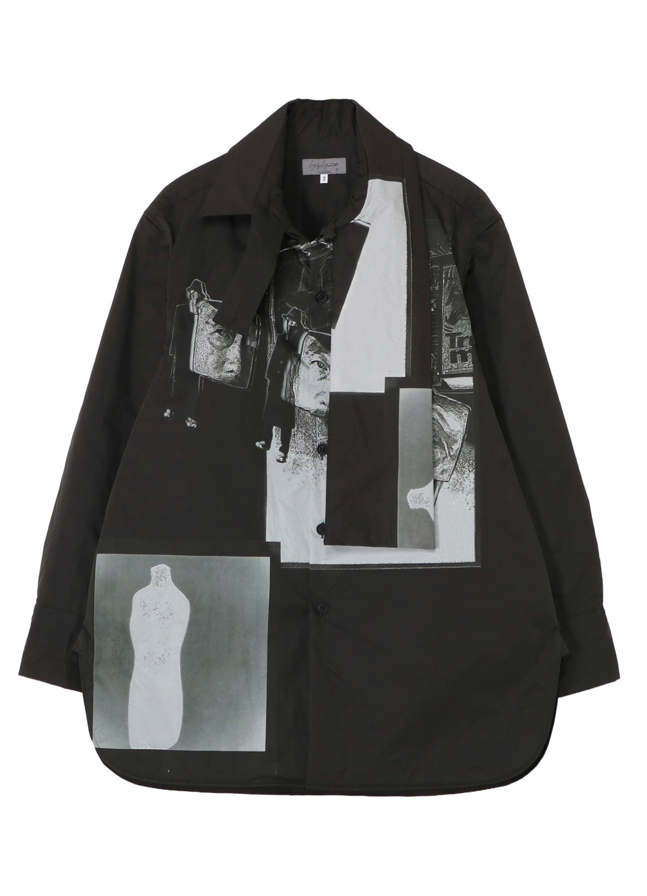 STOLE DETAIL PRINTED PADDED BLOUSE