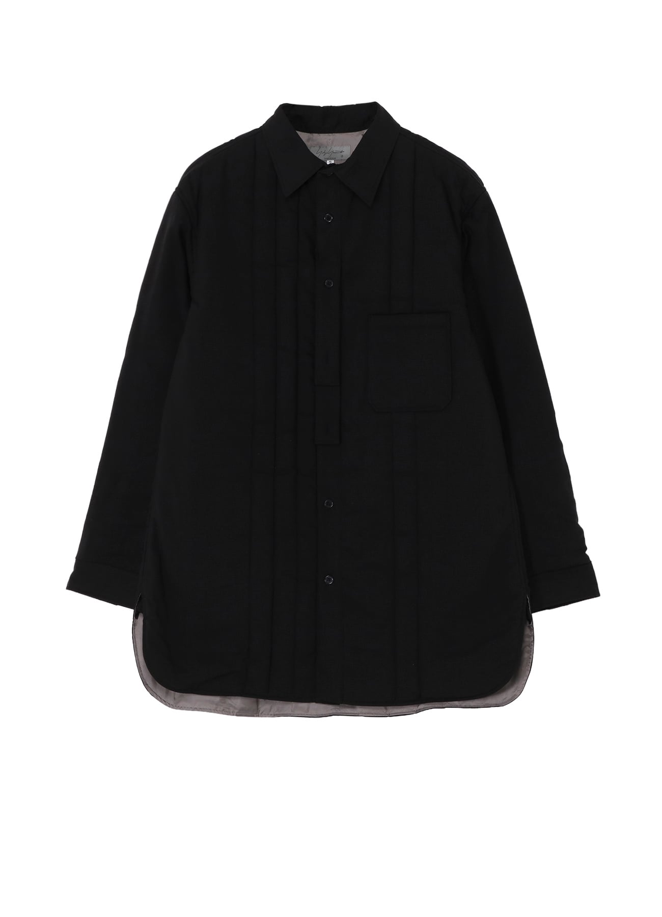 CELLULOSE LAWN DOUBLE PLACKET PADDED BLOUSE
