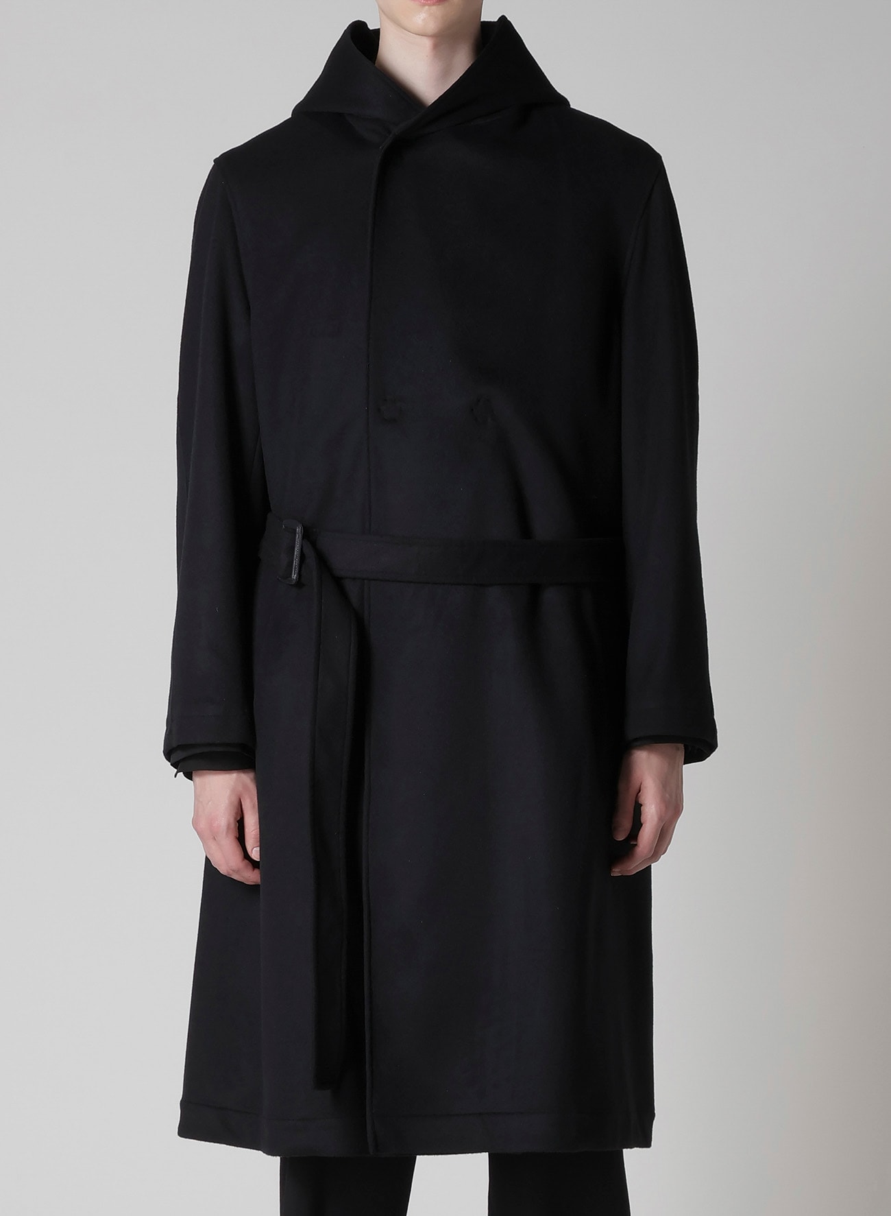 W/Ca BEAVER HOODED COAT