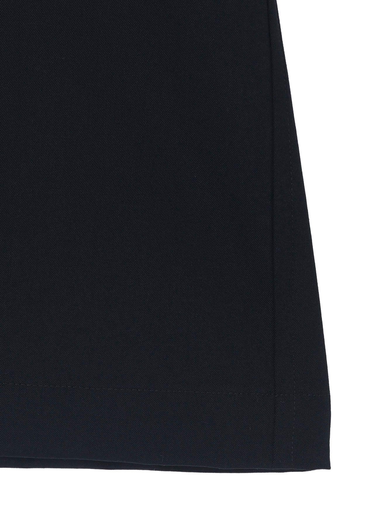 WOOL GABARDINE CROSS SHAPED ZIPPER COAT