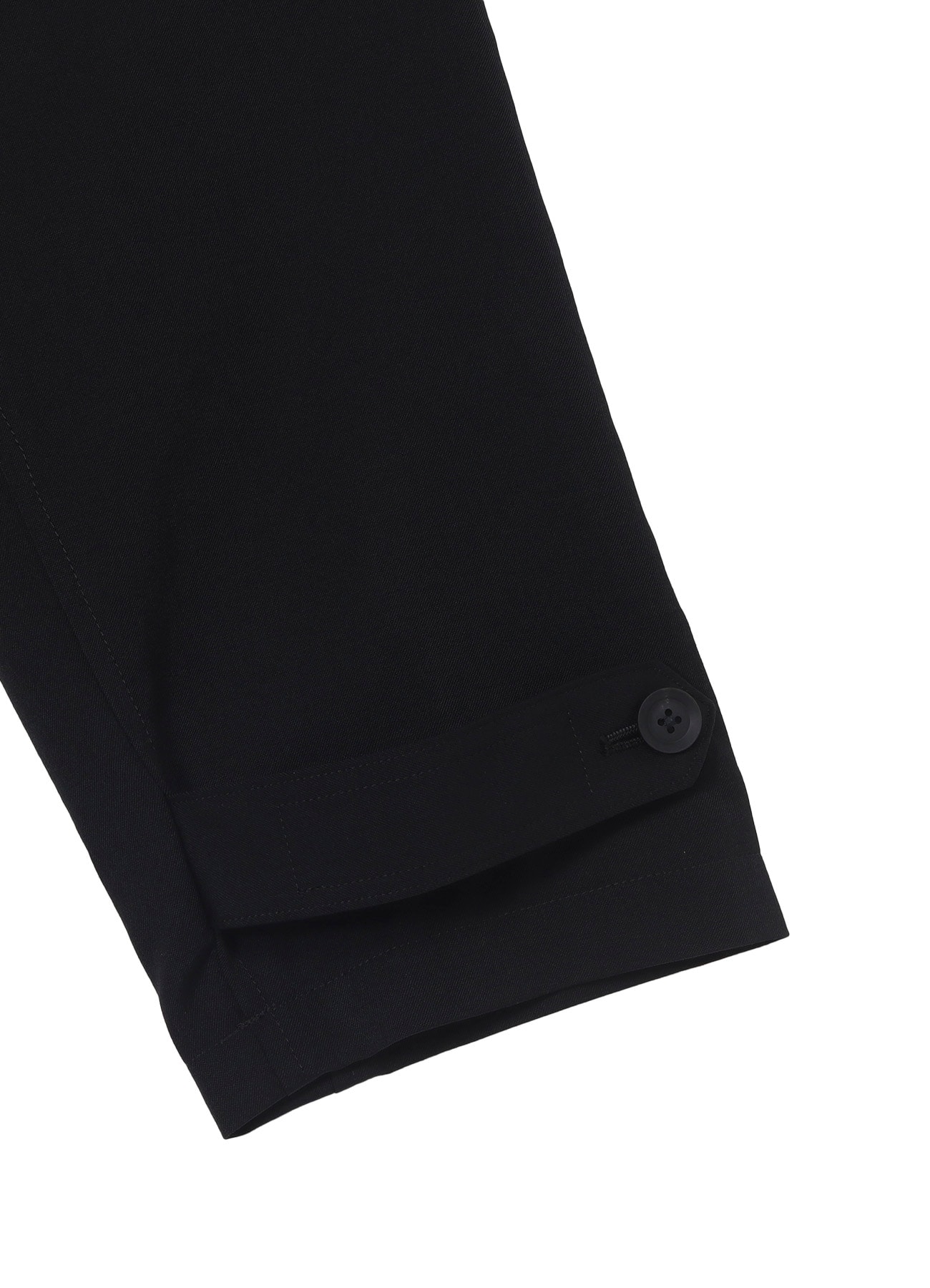 WOOL GABARDINE DESIGNED SLEEVE COAT
